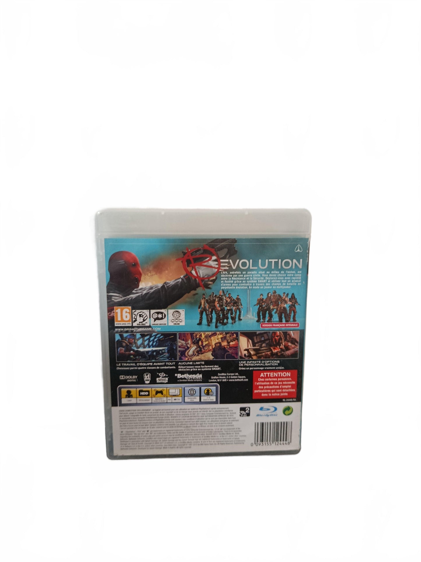 Brink PS3 PlayStation 3 Complet en Français