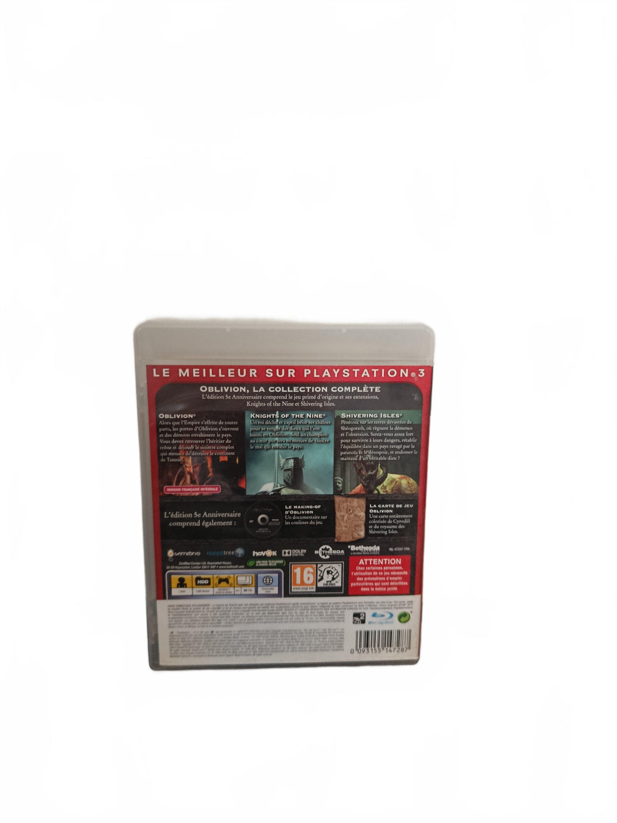 The Elder Scrolls IV: Oblivion Édition 5e Anniversaire Essentials PS3 PlayStation 3 Complet en Français