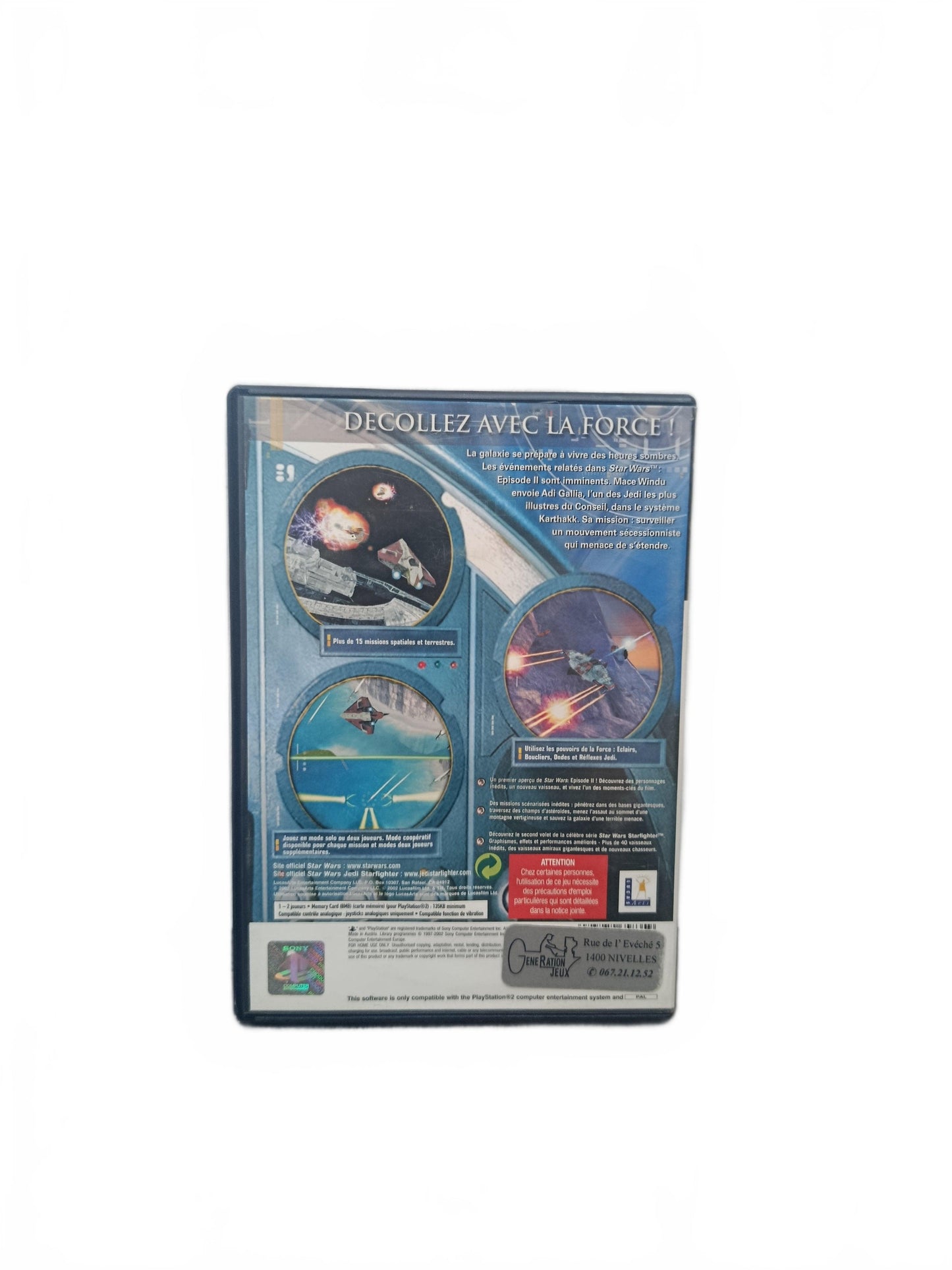 Star Wars: Jedi Starfighter PS2 PlayStation 2 Sans Notice en Français