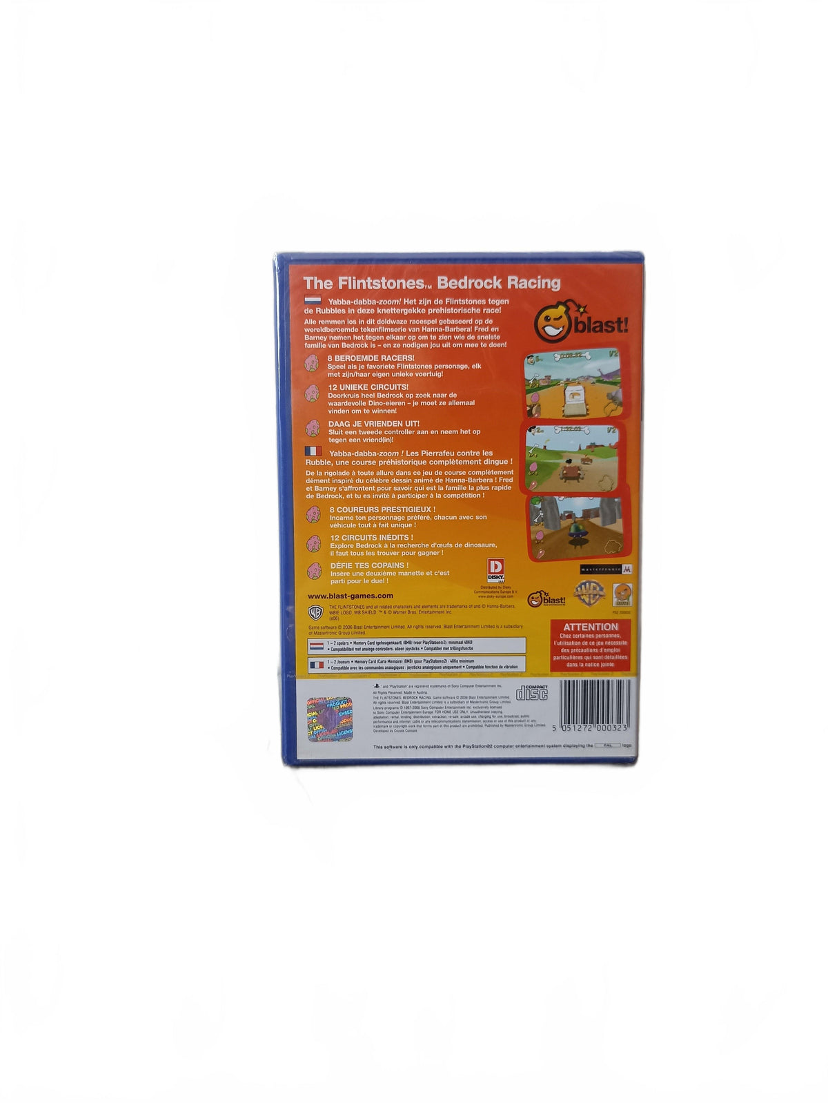 The Flintstones Bedrock Racing PS2 blister