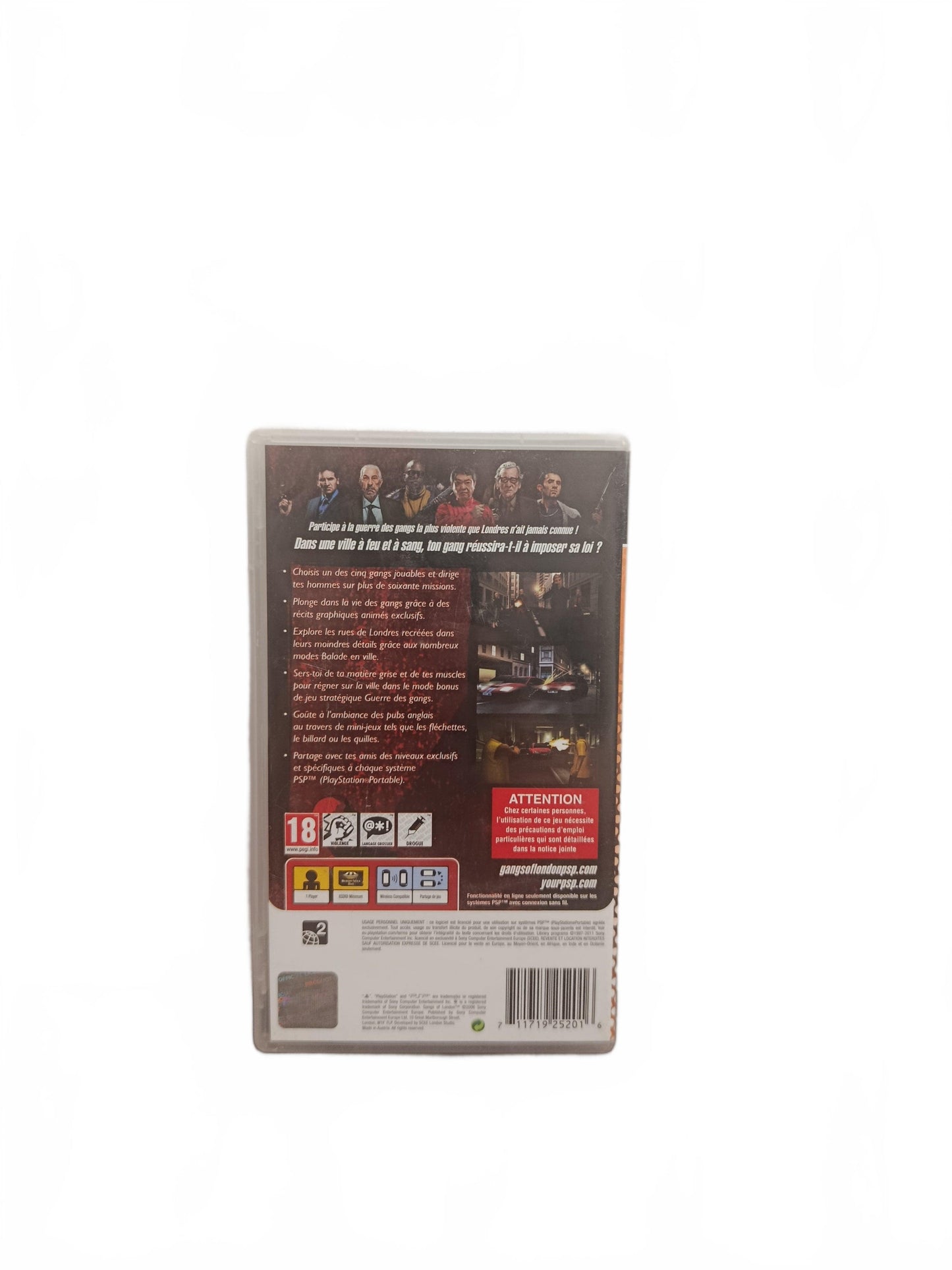 Gangs of London PSP Essentials Playstation Portable Complet FRA