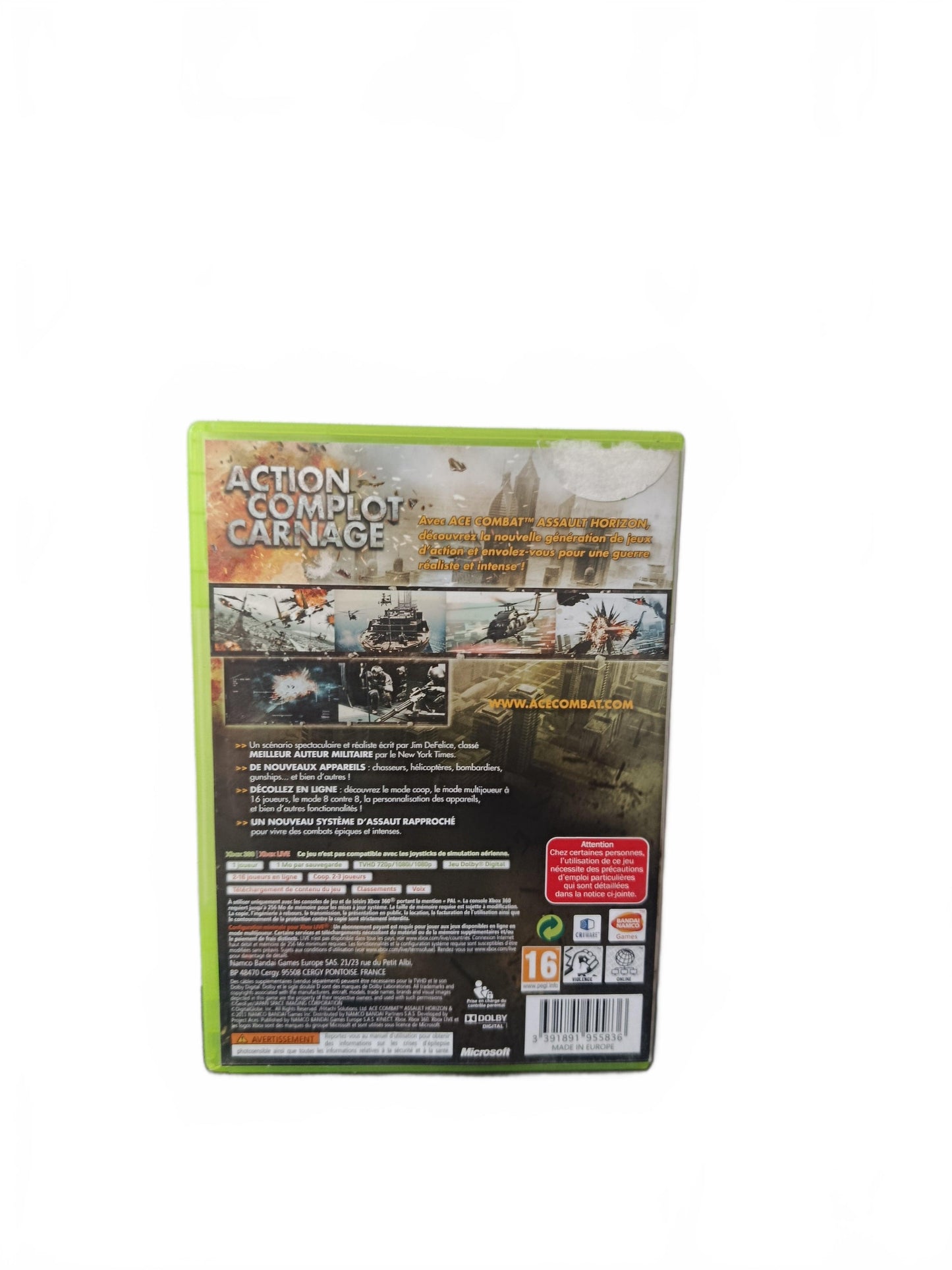 Ace Combat: Assault Horizon Xbox 360 Complet Version FRA