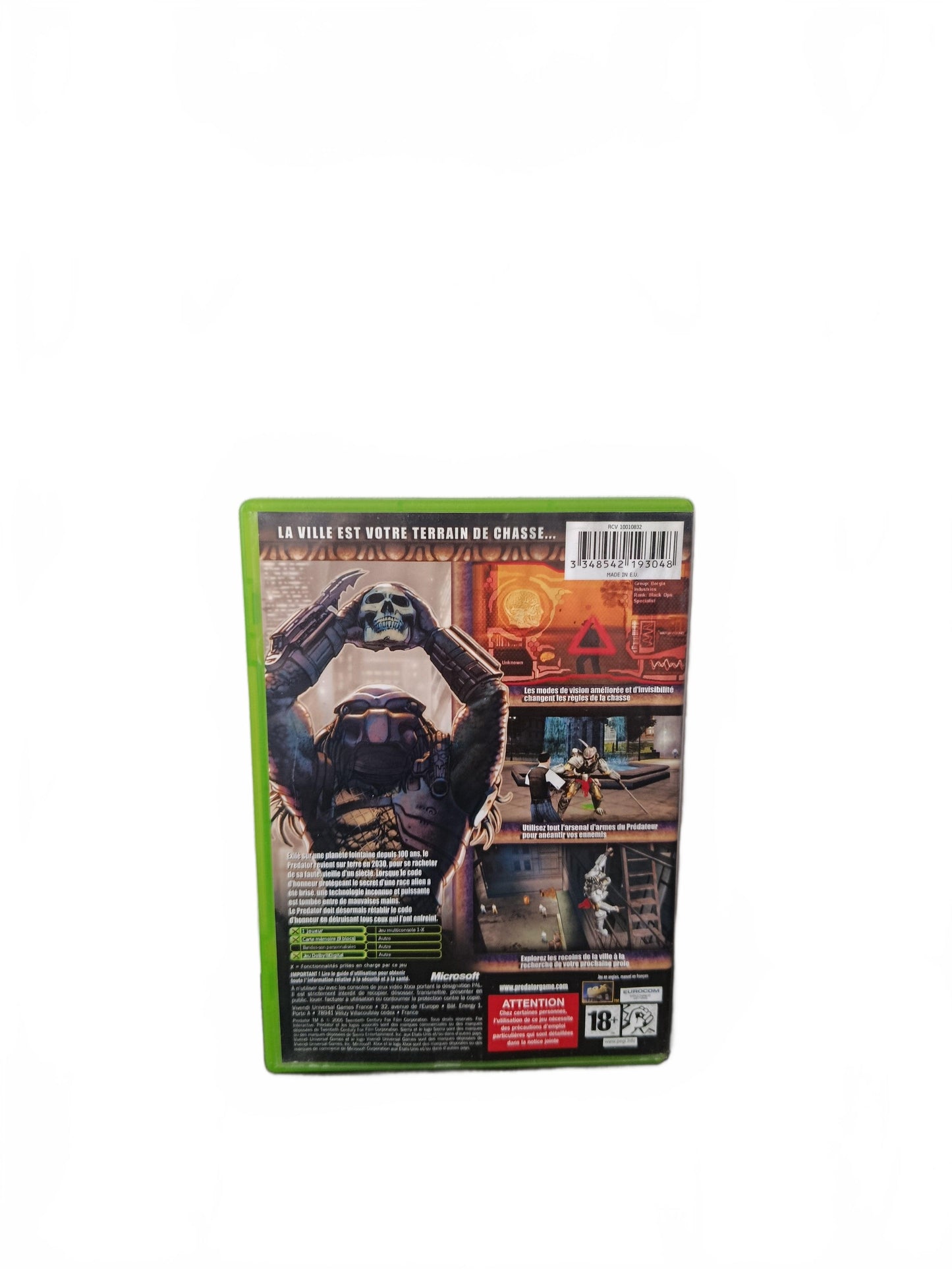 Predator: Concrete Jungle Xbox Complet Version FRA