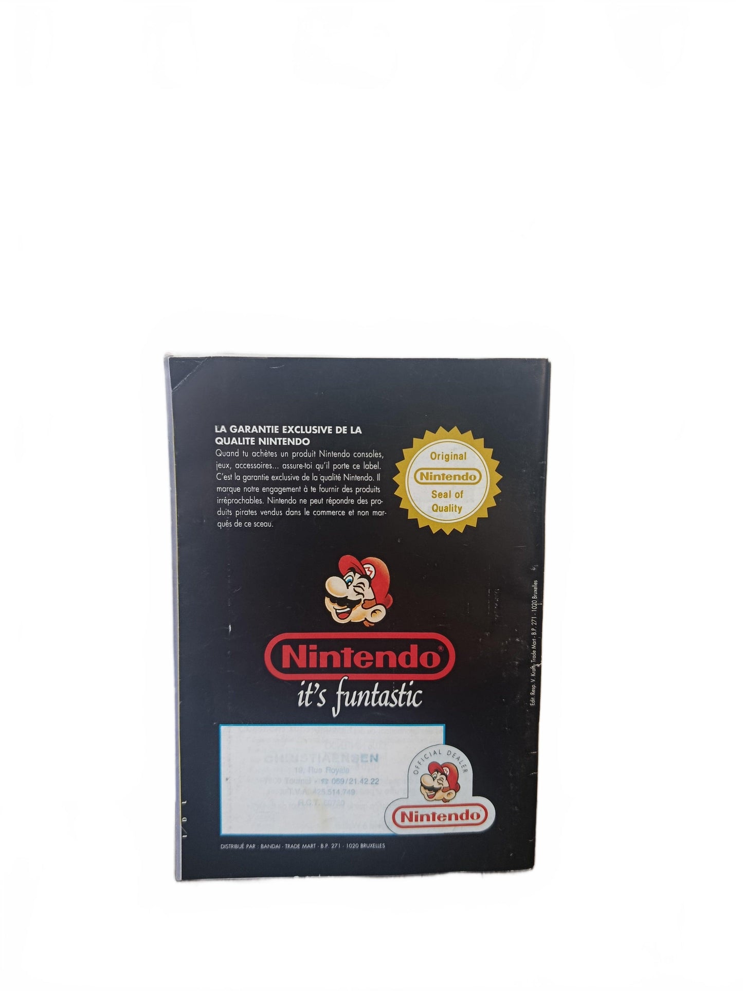 Notice Complète Catalogue Nintendo NES Jeux Version FRA