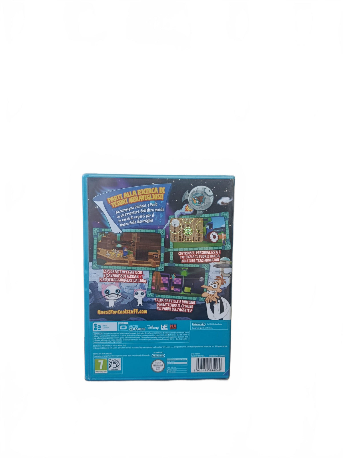 Phineas et Ferb Nintendo Wii U Version ITA Jouable en français Neuf
