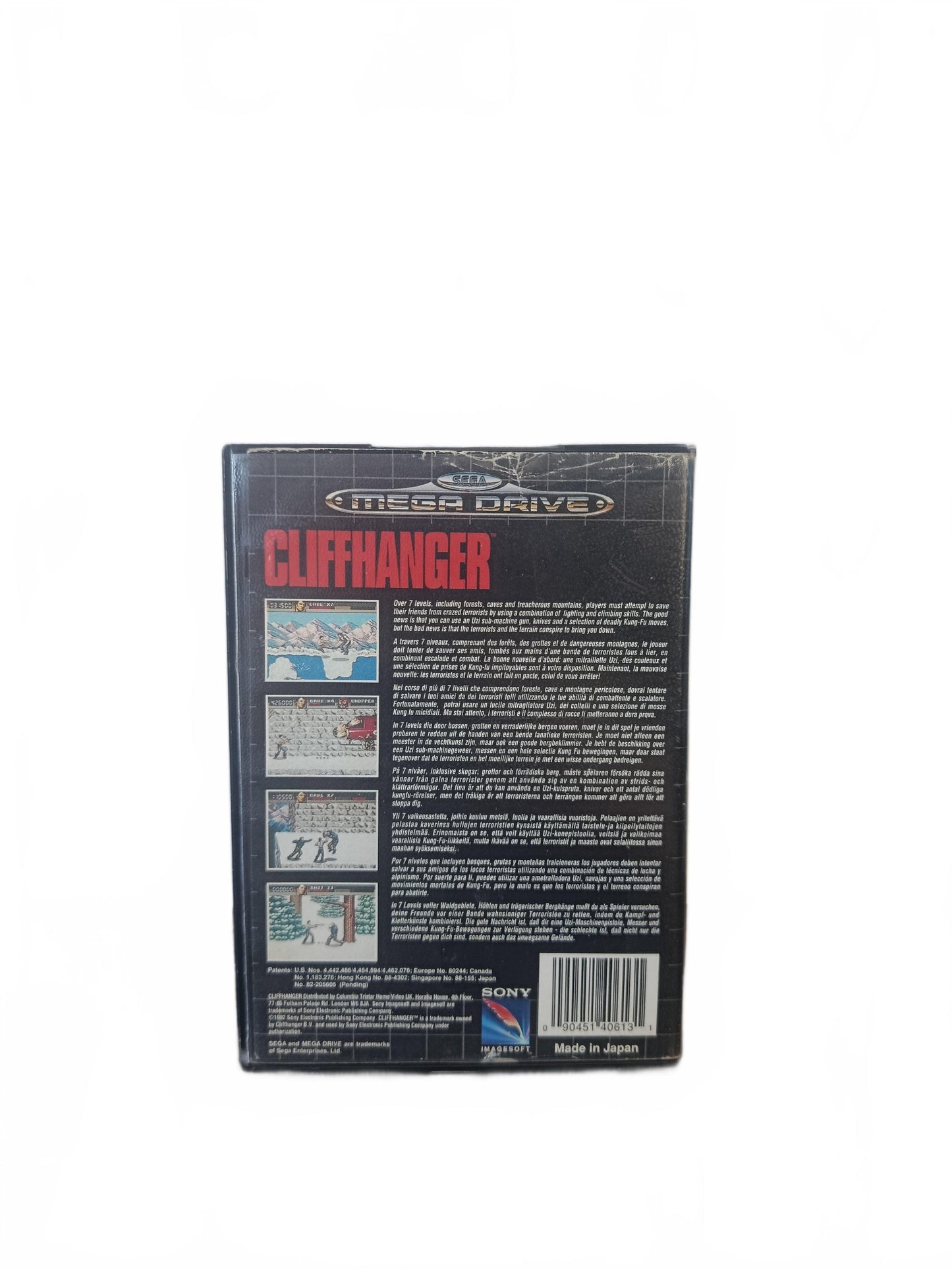 Cliffhanger Mega Drive Complet Version EUR