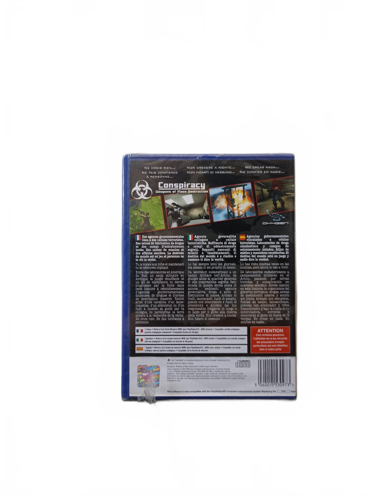 Conspiracy: Weapons of Mass Destruction blister ps2