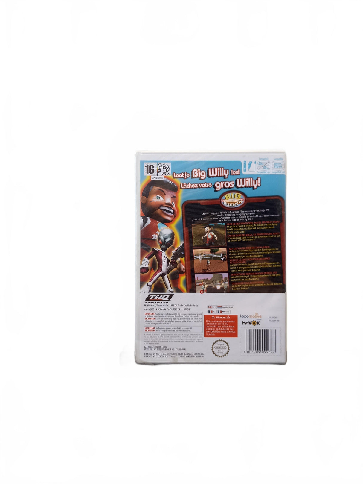 Destroy All Humans! Big Willy Unleashed blister Wii