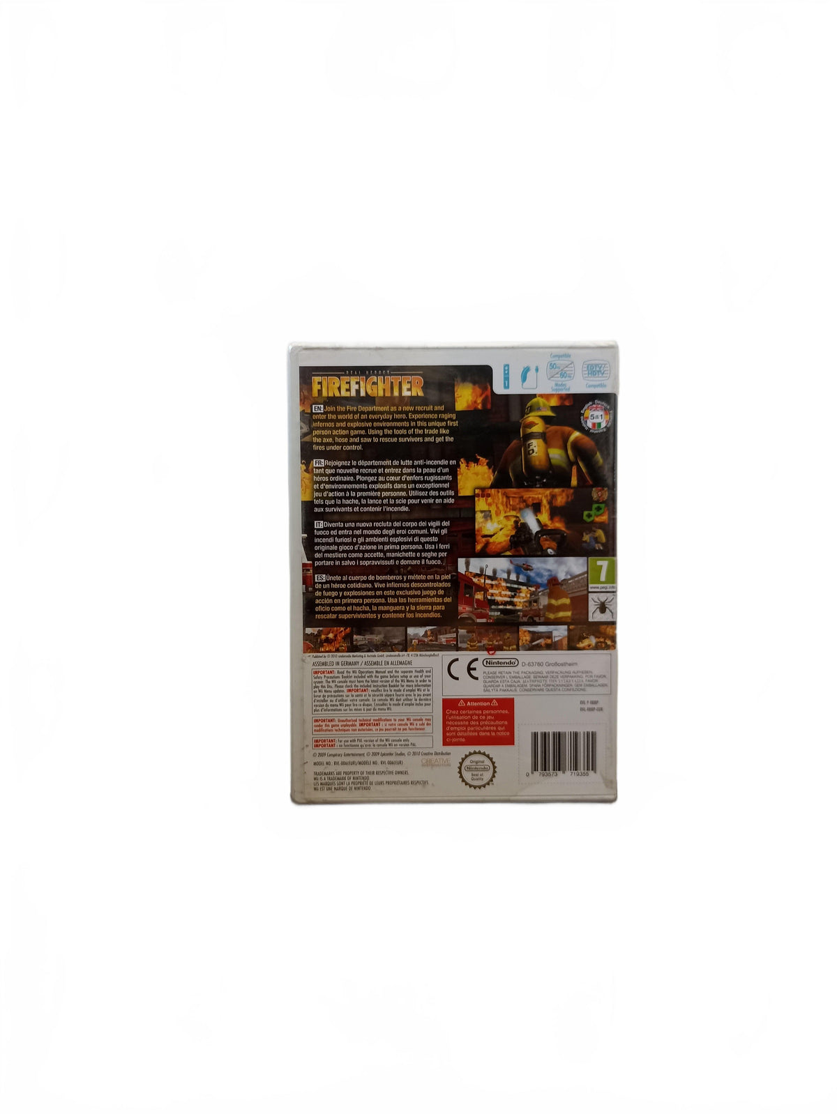Real Heroes: Firefighter blister Wii