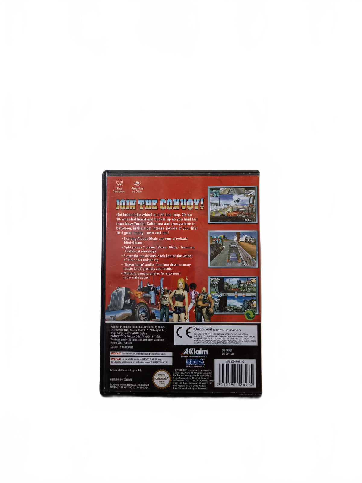 Eighteen Wheeler American Pro Trucker Nintendo GameCube version ETR Complet