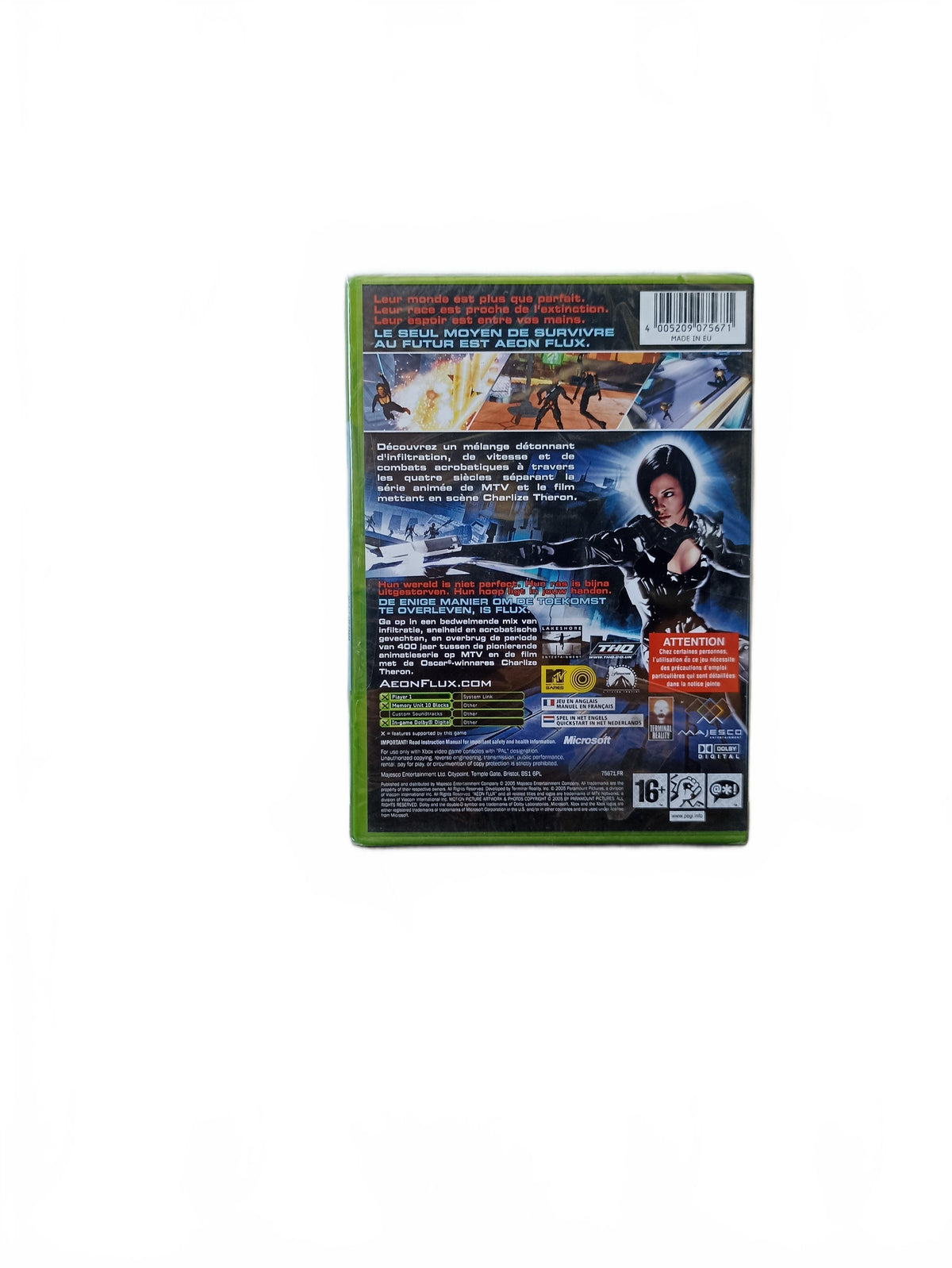 Aeon Flux blister Xbox