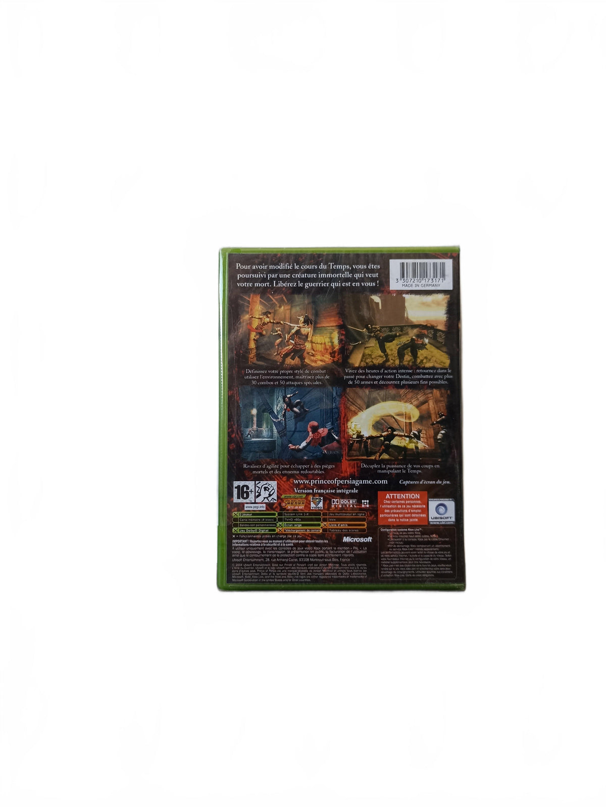 Prince of Persia : L'Âme du Guerrier blister Xbox