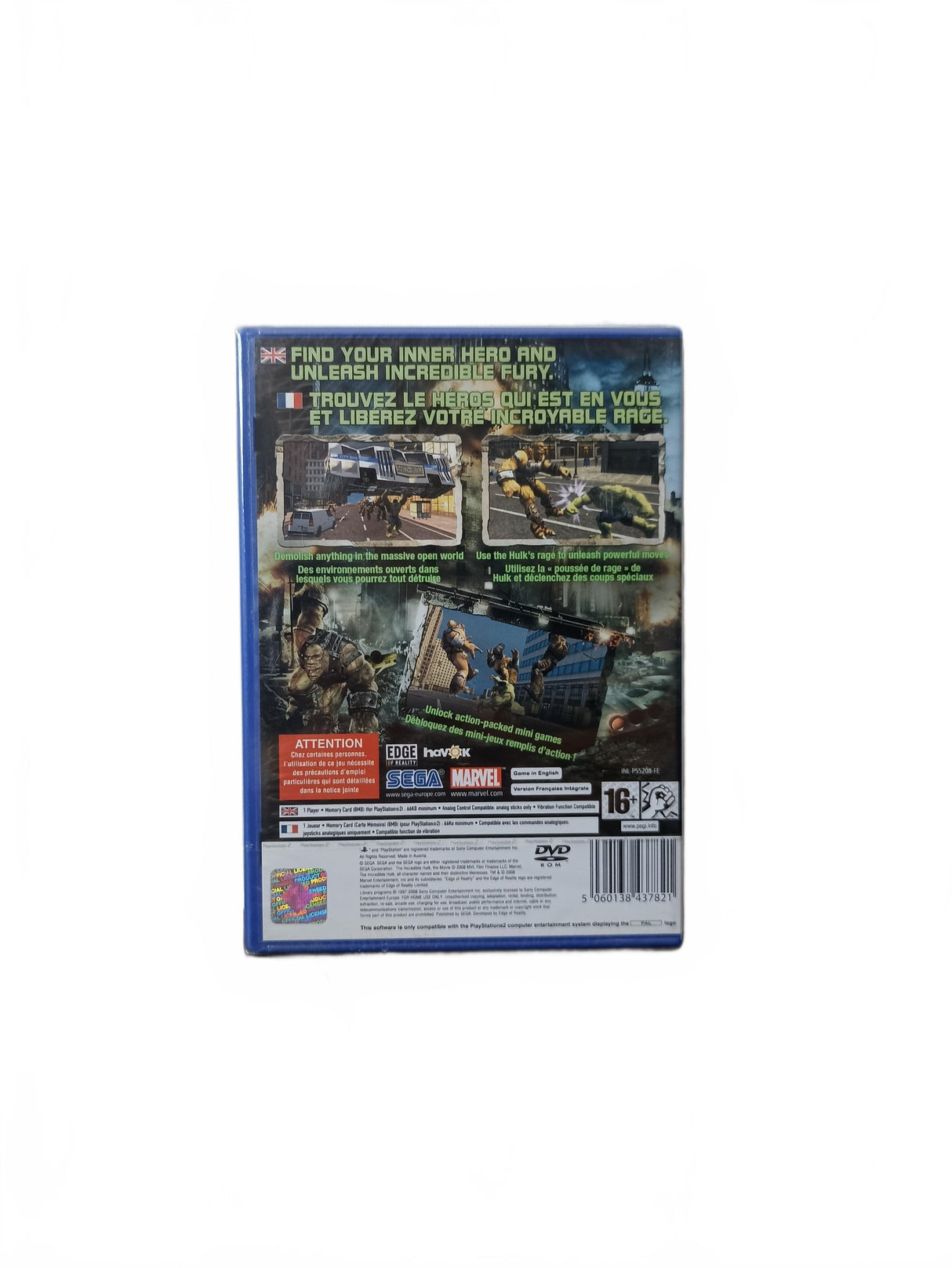 The Incredible Hulk Playstation 2 (PS2) Neuf