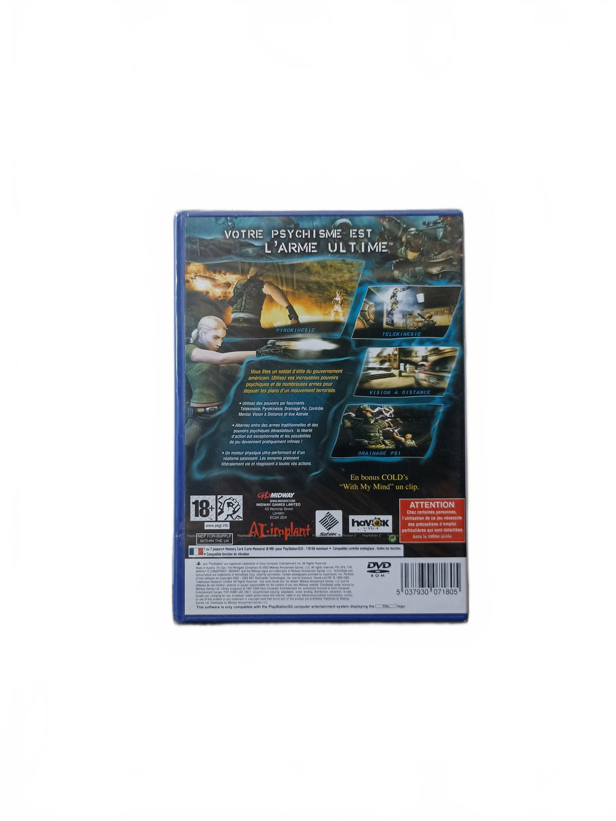 Psi-Ops The Mindgate Conspiracy Playstation 2 (PS2) Neuf