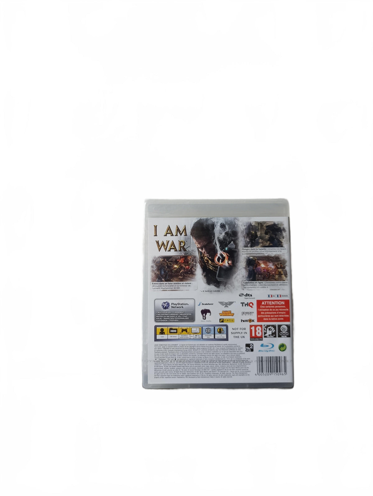 Warhammer 40,000 Space Marine Blister PS3