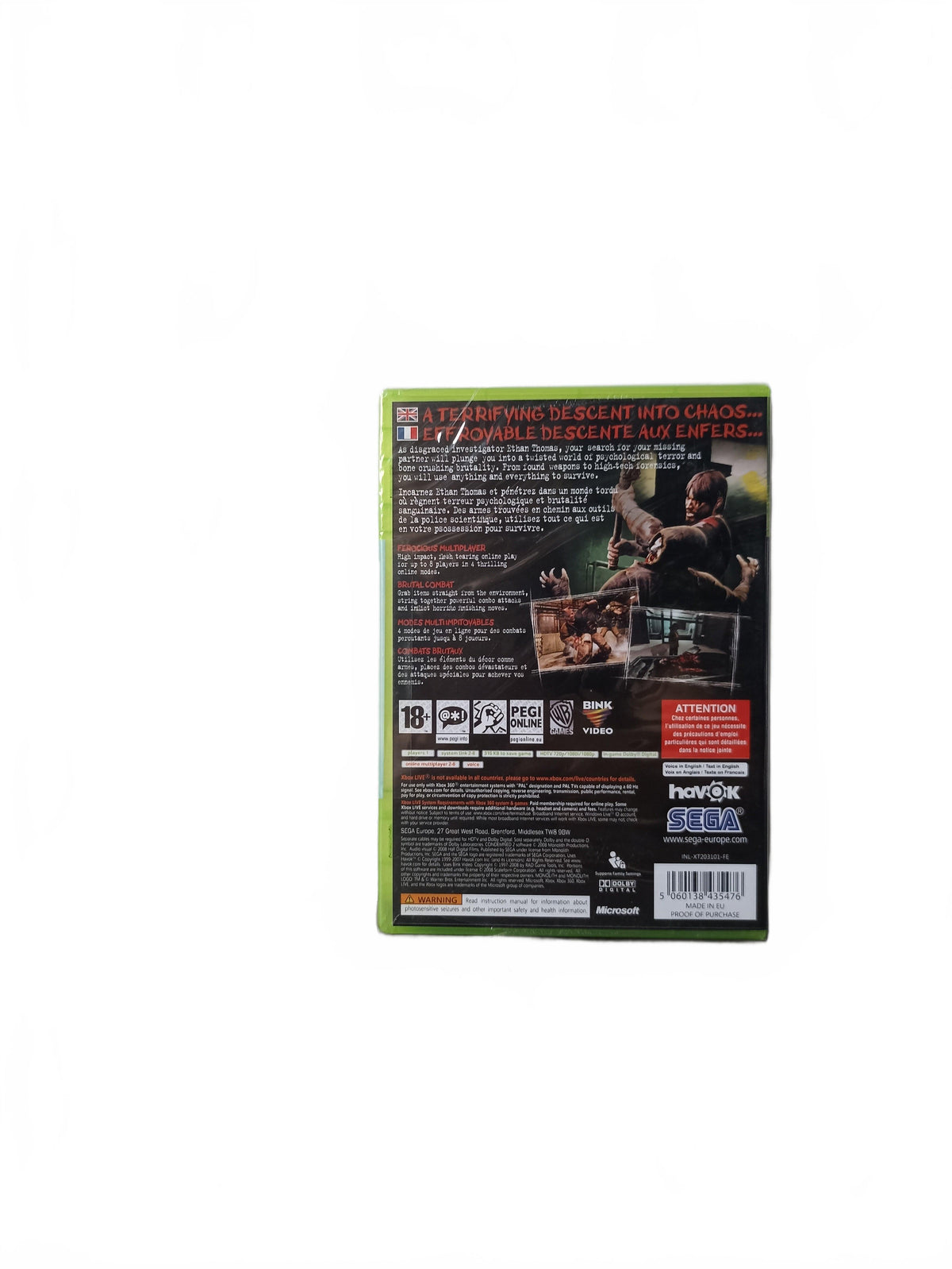 Condemned 2 Blister Xbox 360 Blister