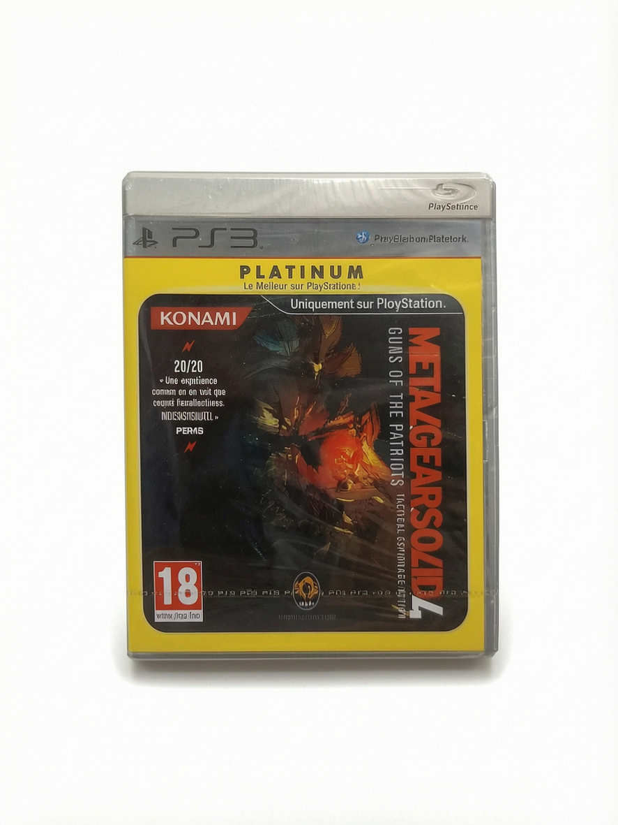 Metal Gear Solid 4 Blister PS3 platinium