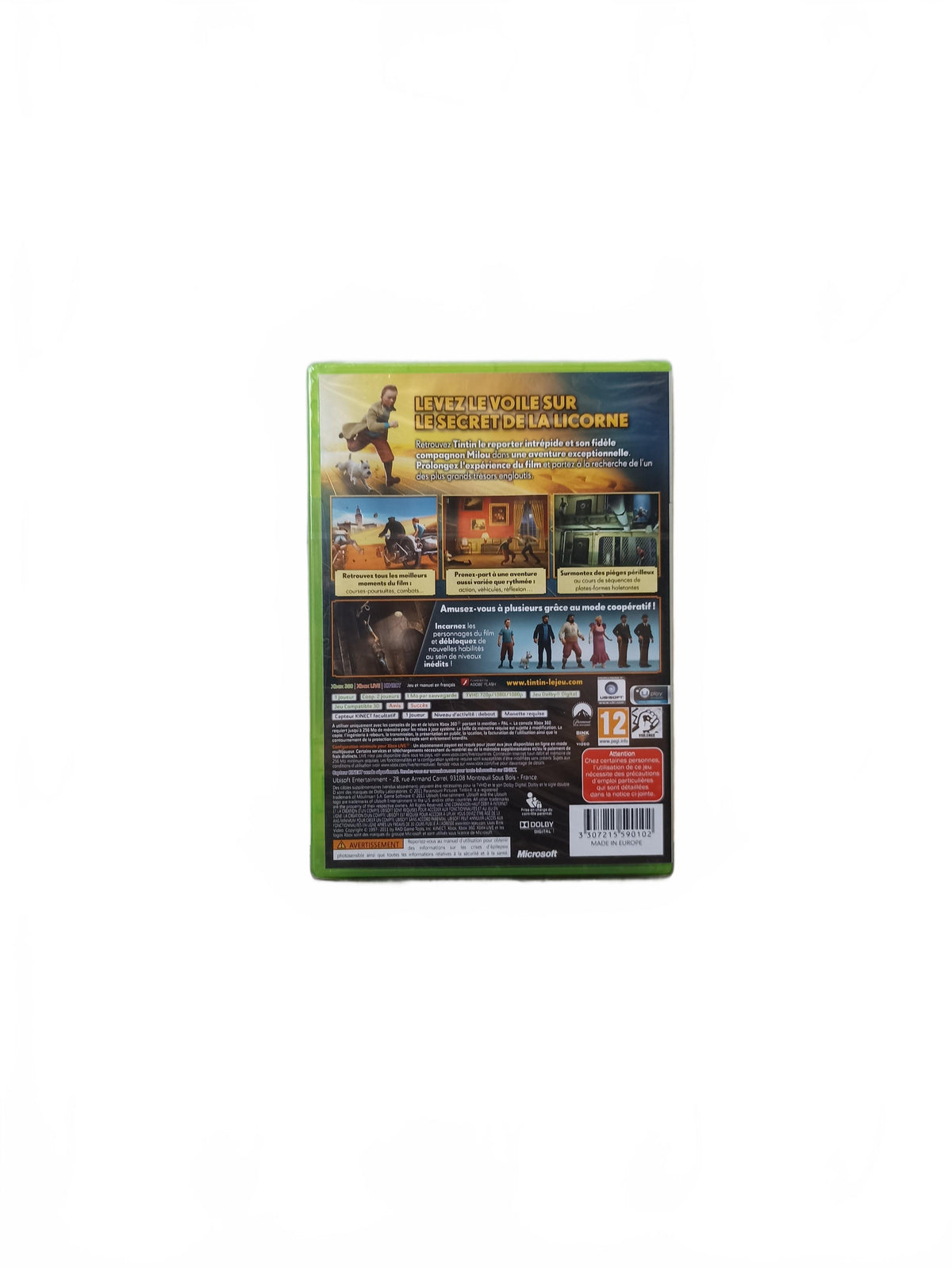 Les Aventures de Tintin le secret de la licorne Xbox 360 Blister