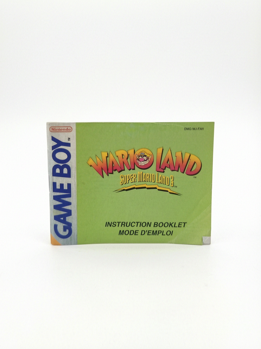 NOTICE WARIO LAND GameBoy