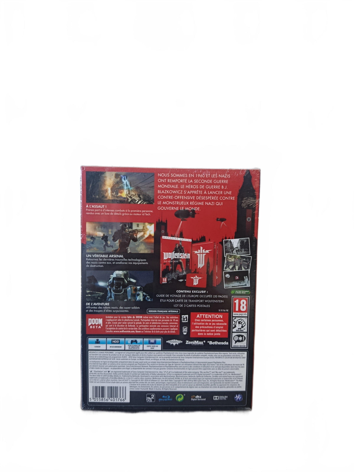 wolfsteint the new order playstation 4 (PS4) Neuf