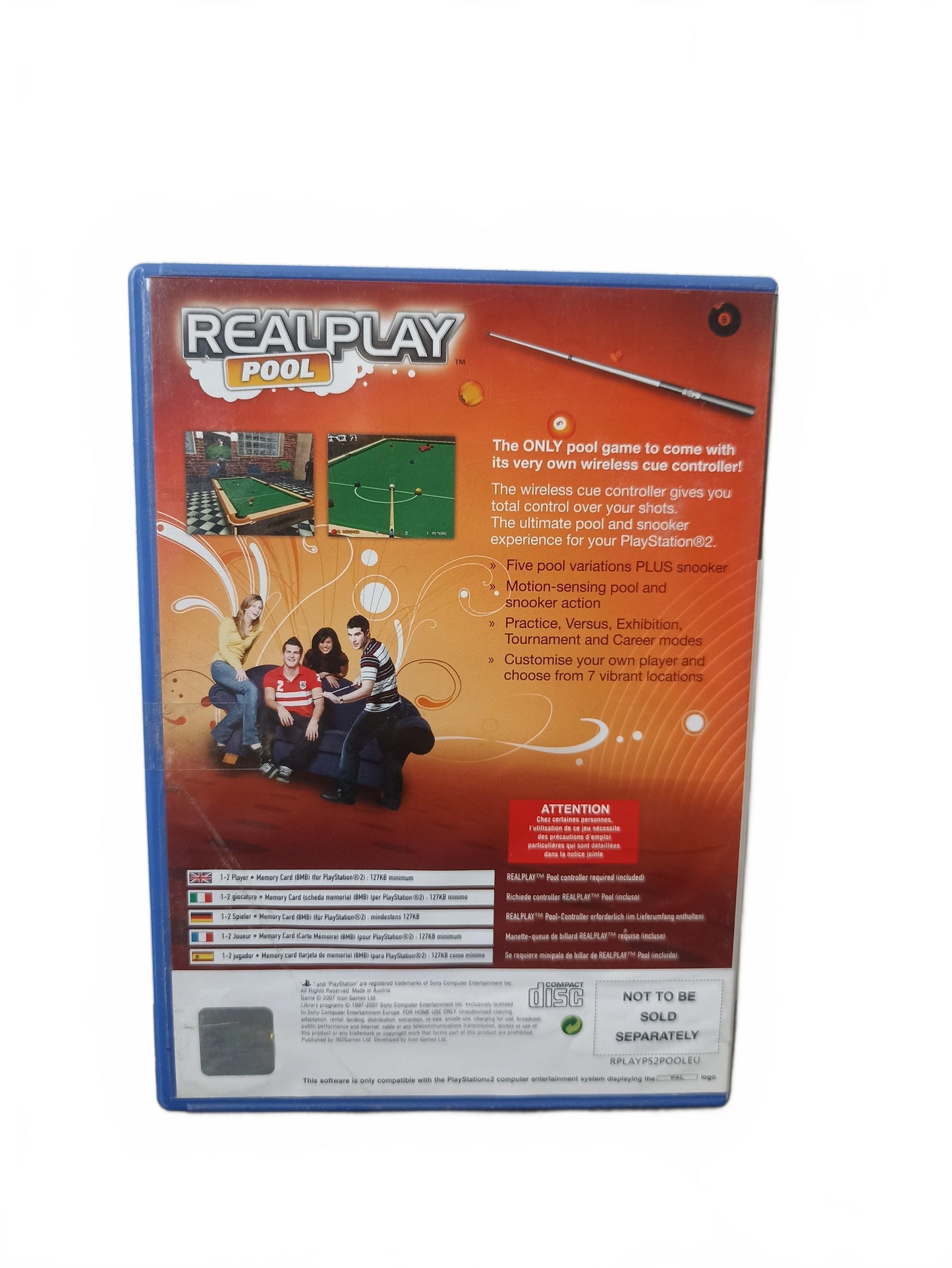 RealPlay Pool Playstation 2 (PS2) PAL Complet