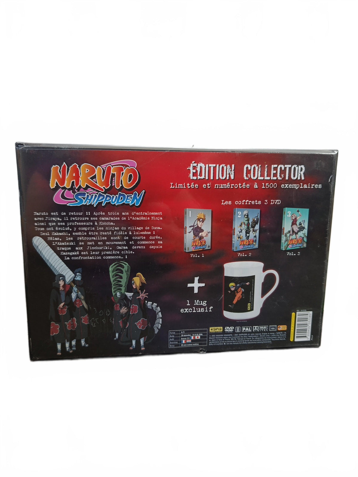 Naruto Shippuden Edition Collector Les Coffret 3 DVD + Mug Coffret DVD – Neuf sous blister