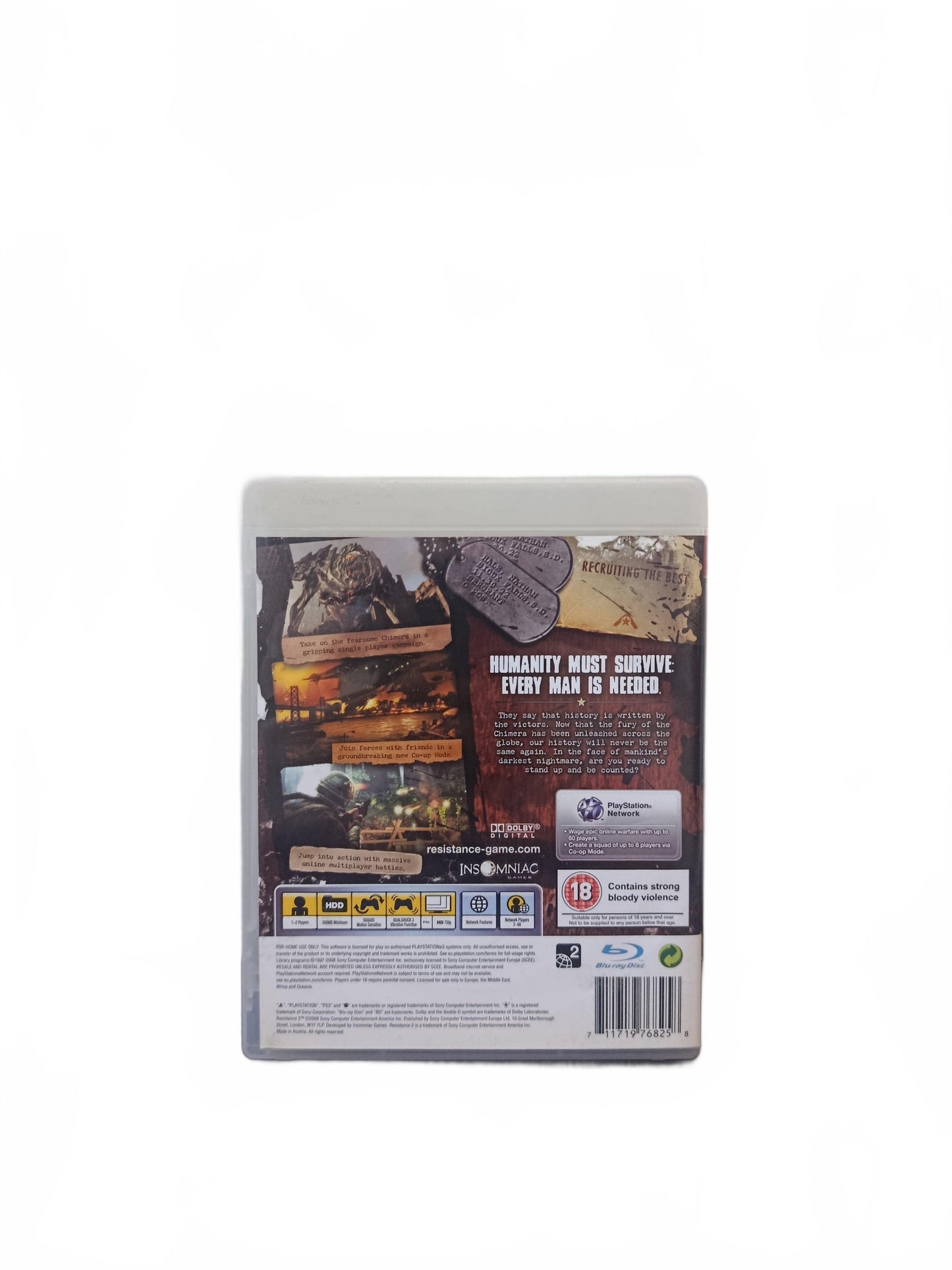 Resistance 2 Playstation 3 ( PS3 )