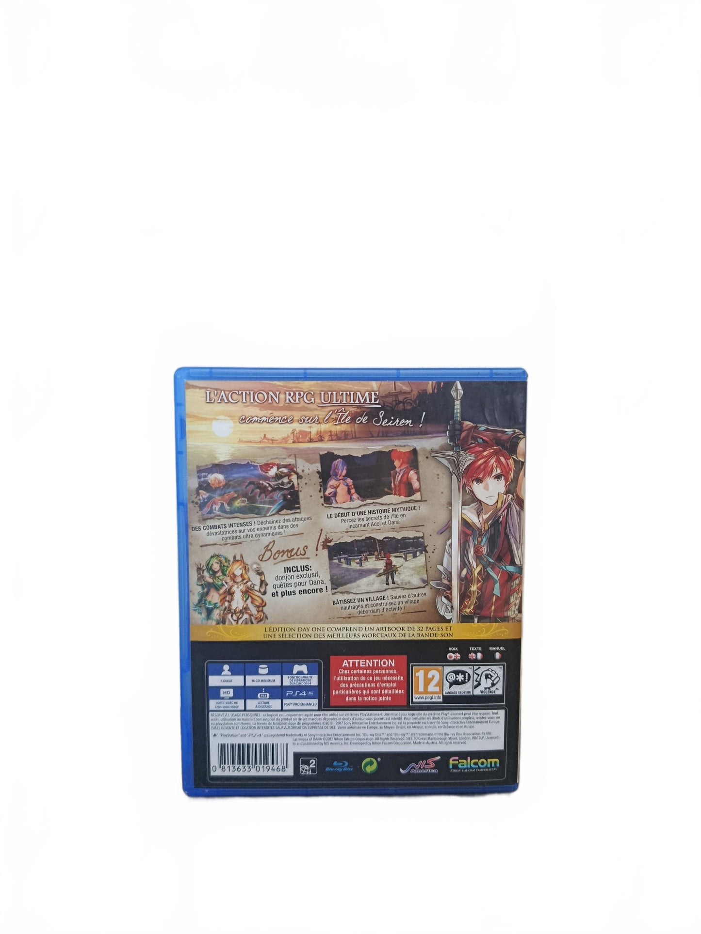 Ys VIII: Lacrimosa of Dana ; PlayStation 4 (PS4)