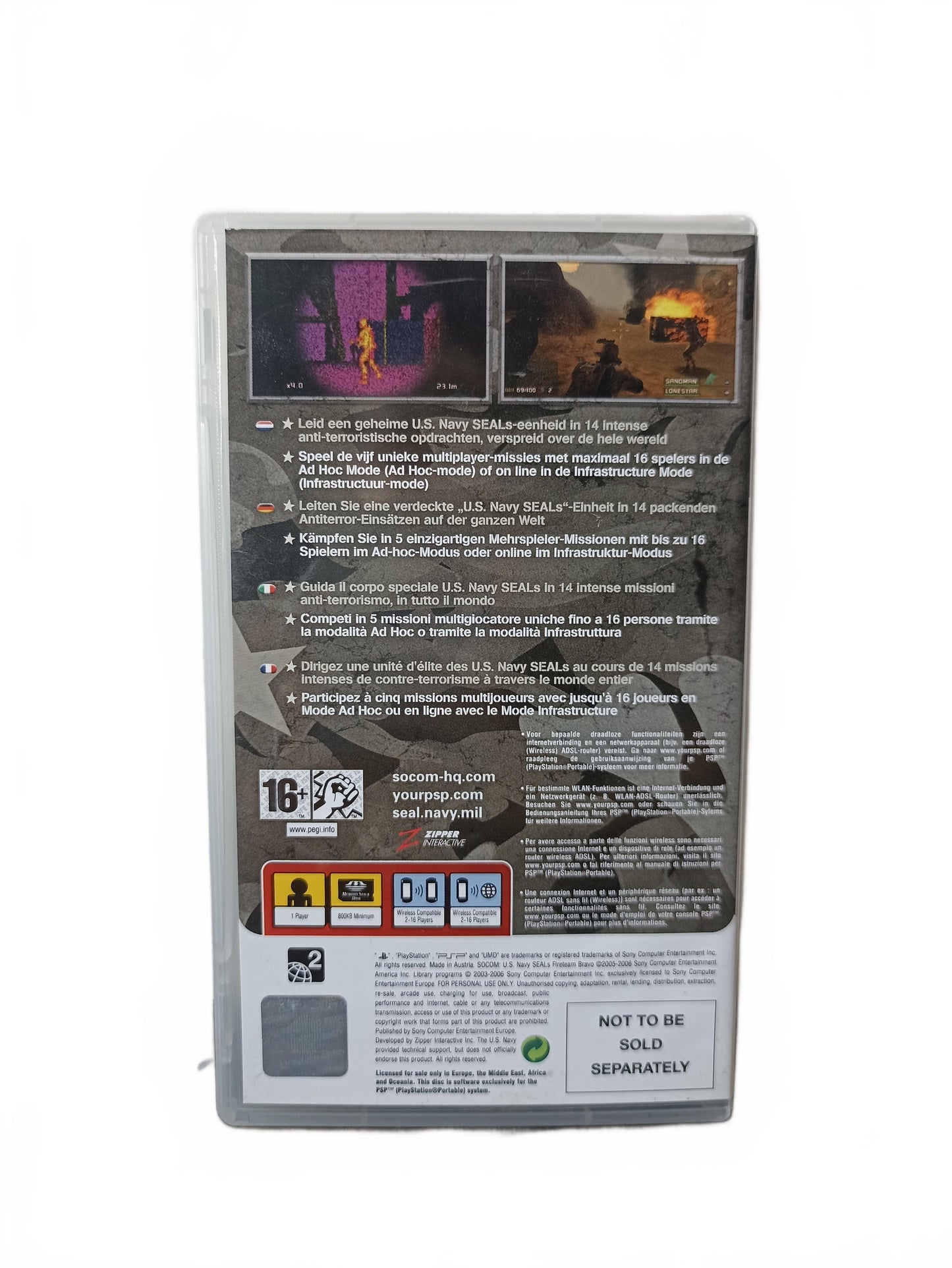 SOCOM: U.S. Navy SEALs Fireteam Bravo Playstation Portable (PSP)