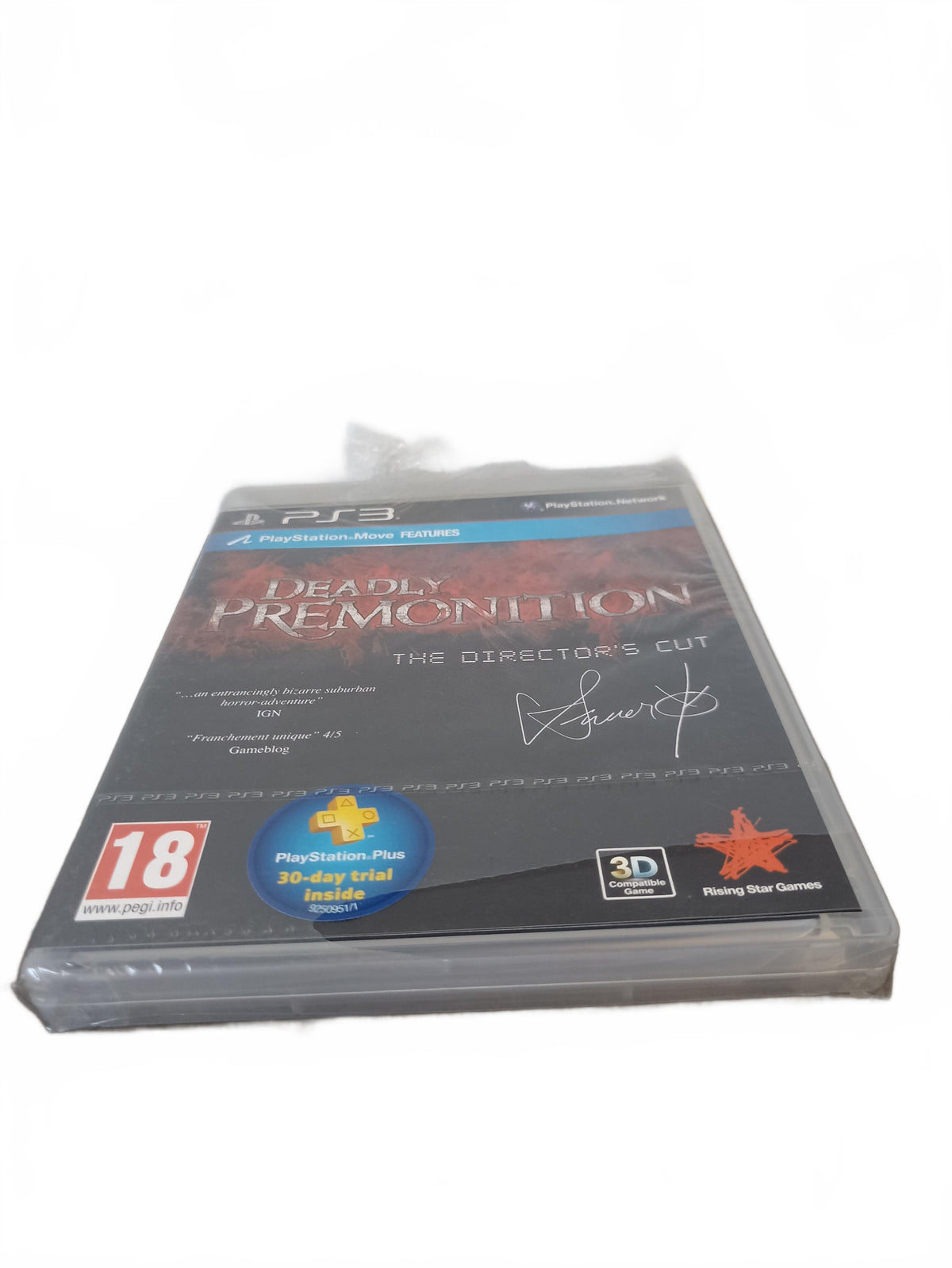 Deadly Premonition: The Director’s Cut — PlayStation 3 — PS3