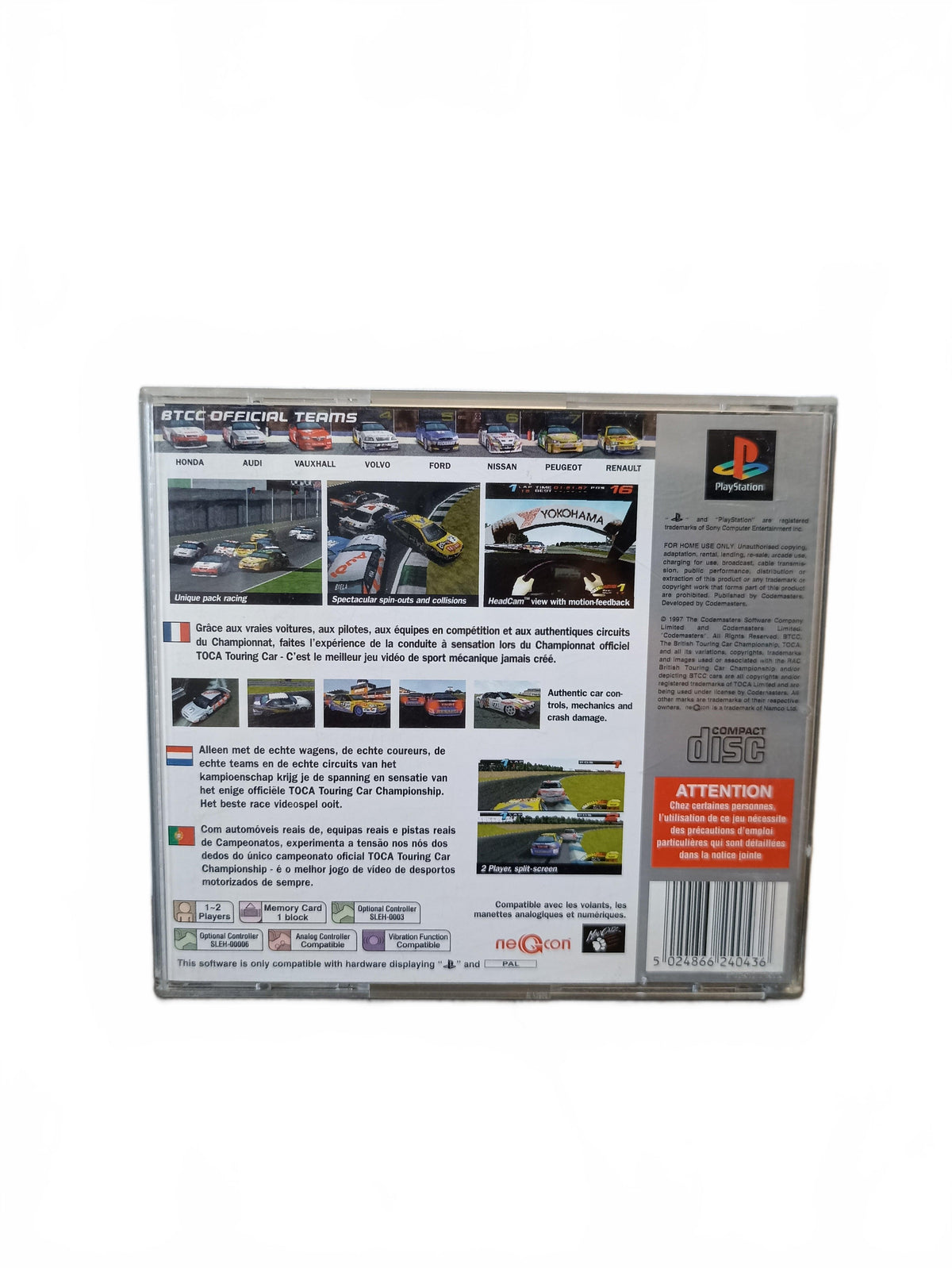 TOCA Touring Car Championship — PlayStation — PS1 Seconde Vie