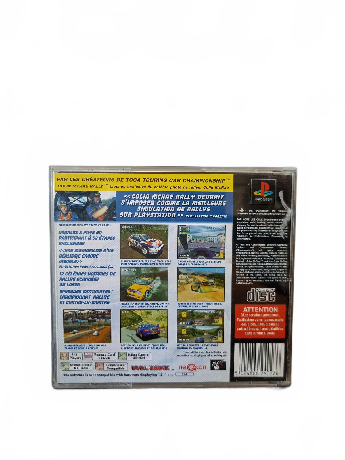 Colin McRae Rally — PlayStation — PS1 Seconde Vie