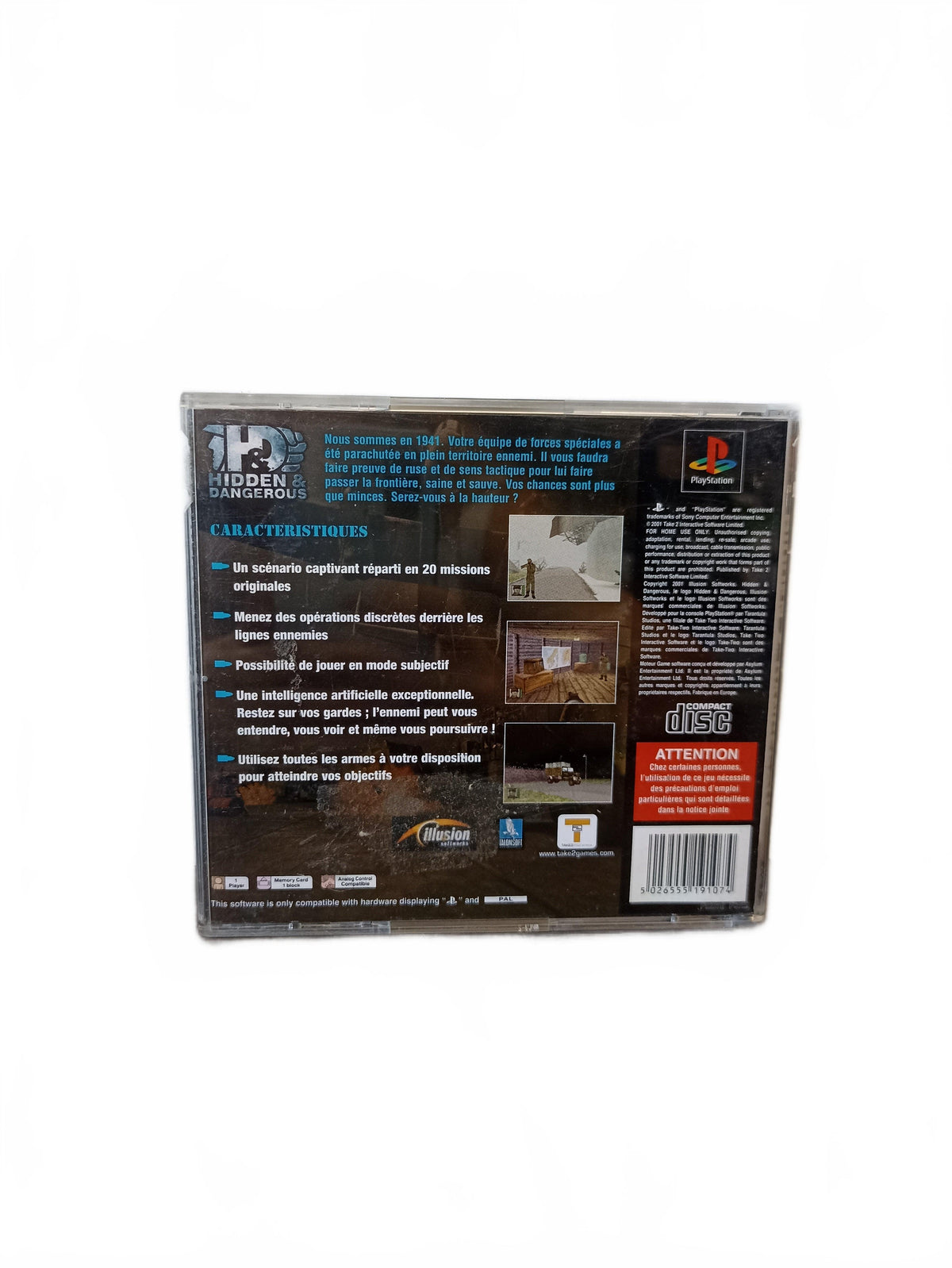 Hidden & Dangerous — PlayStation — PS1 Seconde Vie