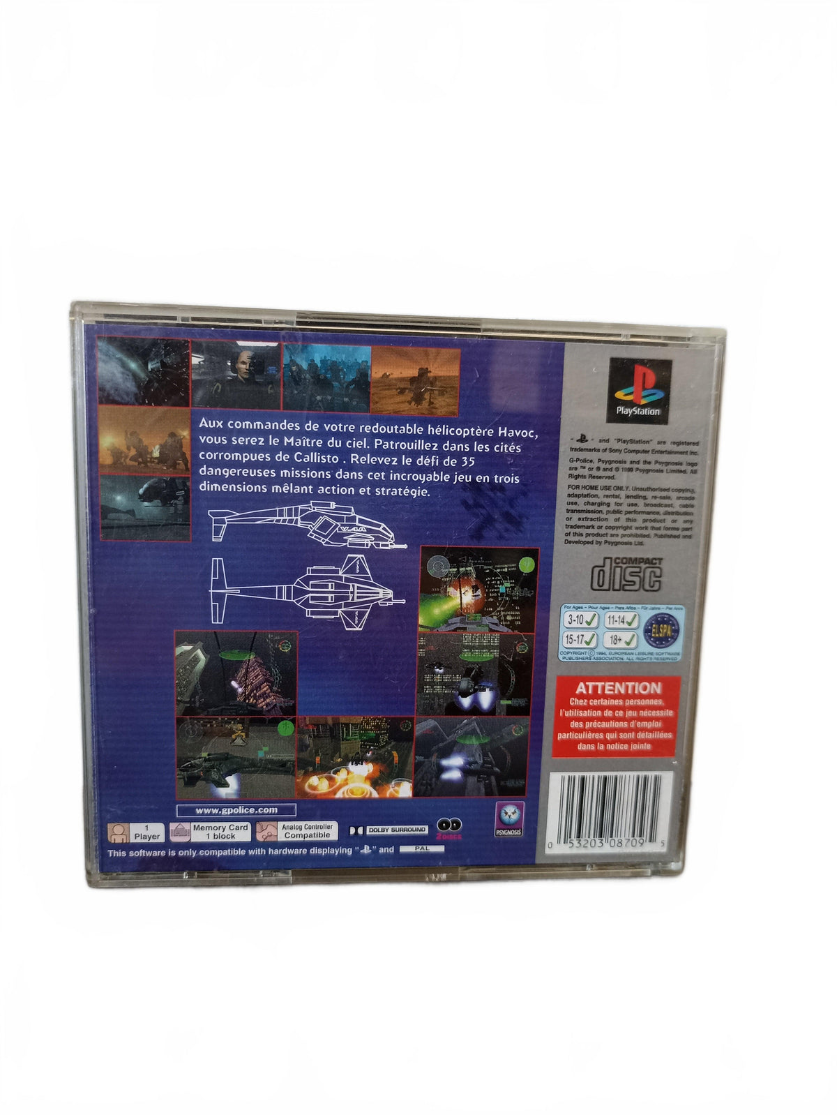 G-Police — PlayStation — PS1 Seconde Vie