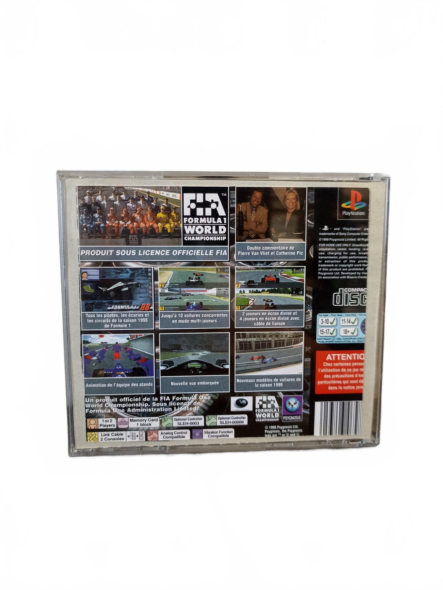 Formula 1 98 — PlayStation — PS1 Seconde Vie