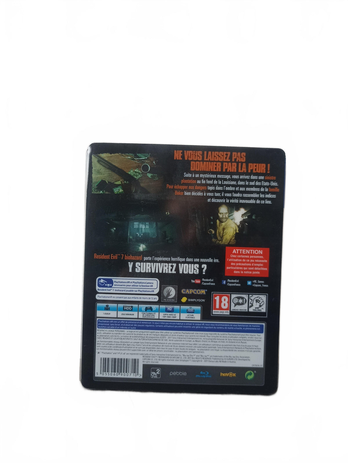 Resident Evil : Biohazard - PlayStation 4 (PS4), SteelBook