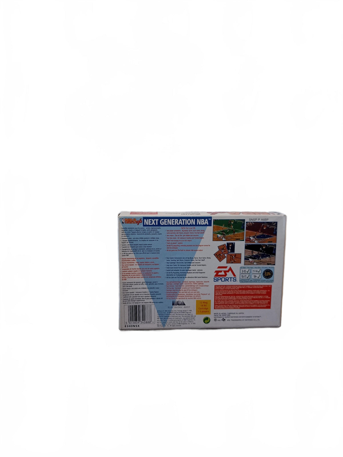 NBA Live 96 Super Nintendo (SNES) complet en boite