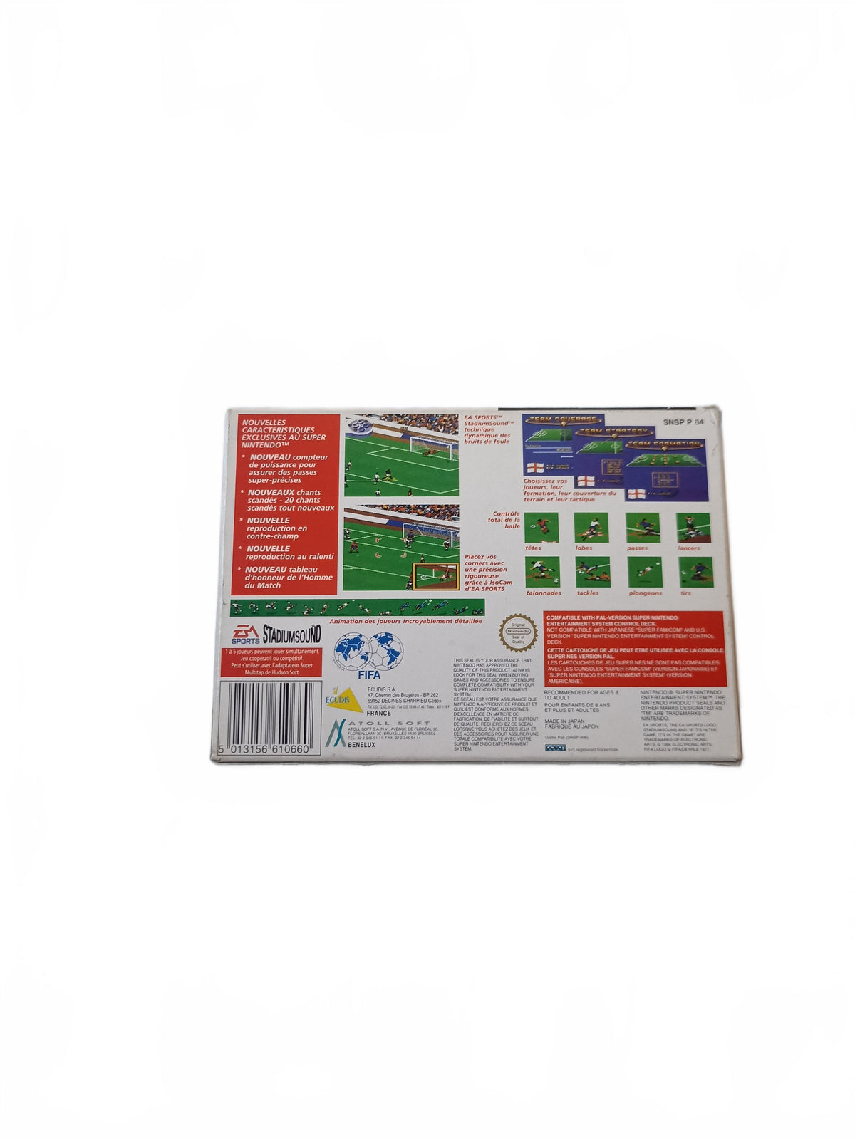Fifa International Soccer Super Nintendo (SNES) complet en boite