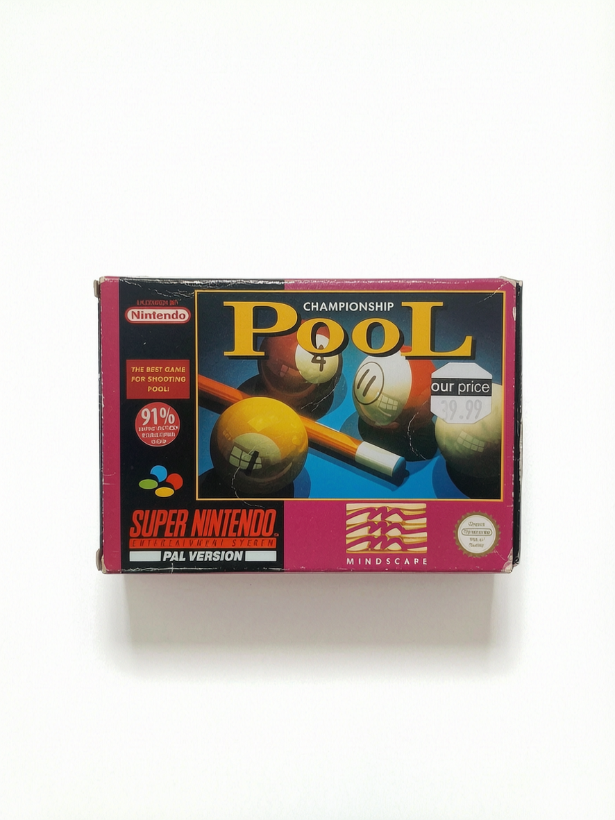 Championship Pool Super Nintendo (SNES) complet en boite