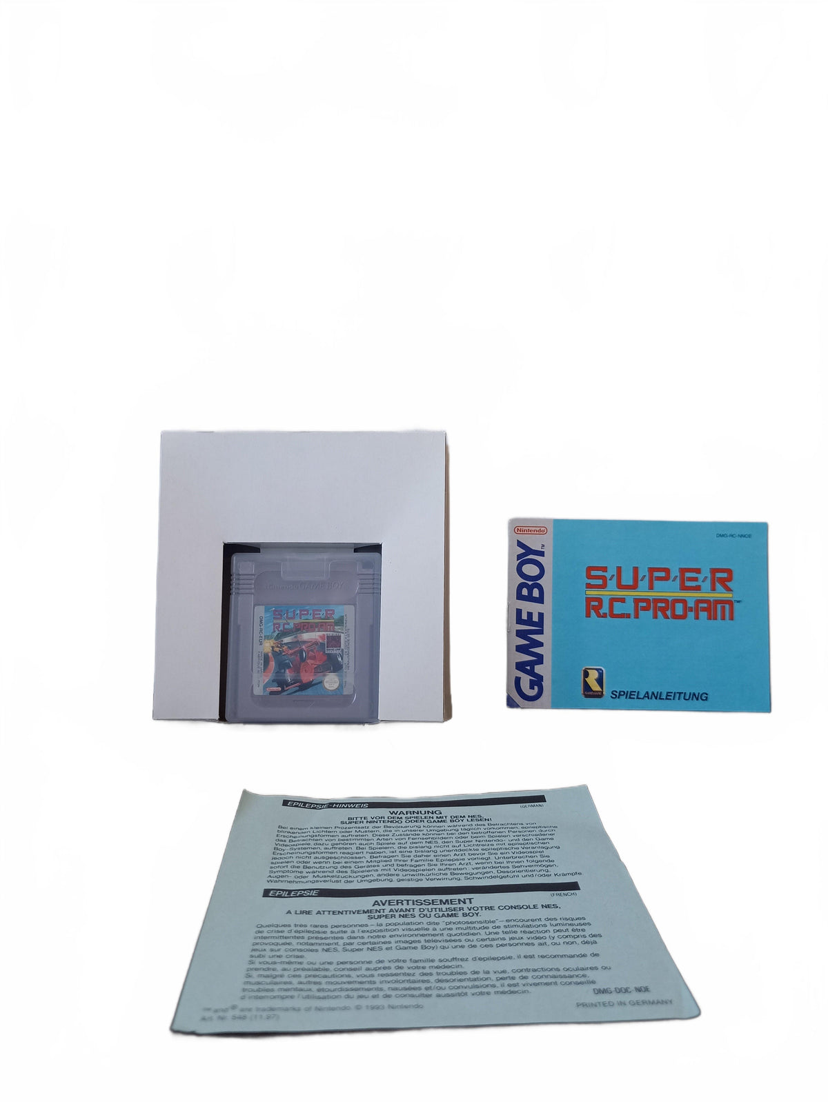 Super RC Pro AM Nintendo Game Boy (GB) complet en boite