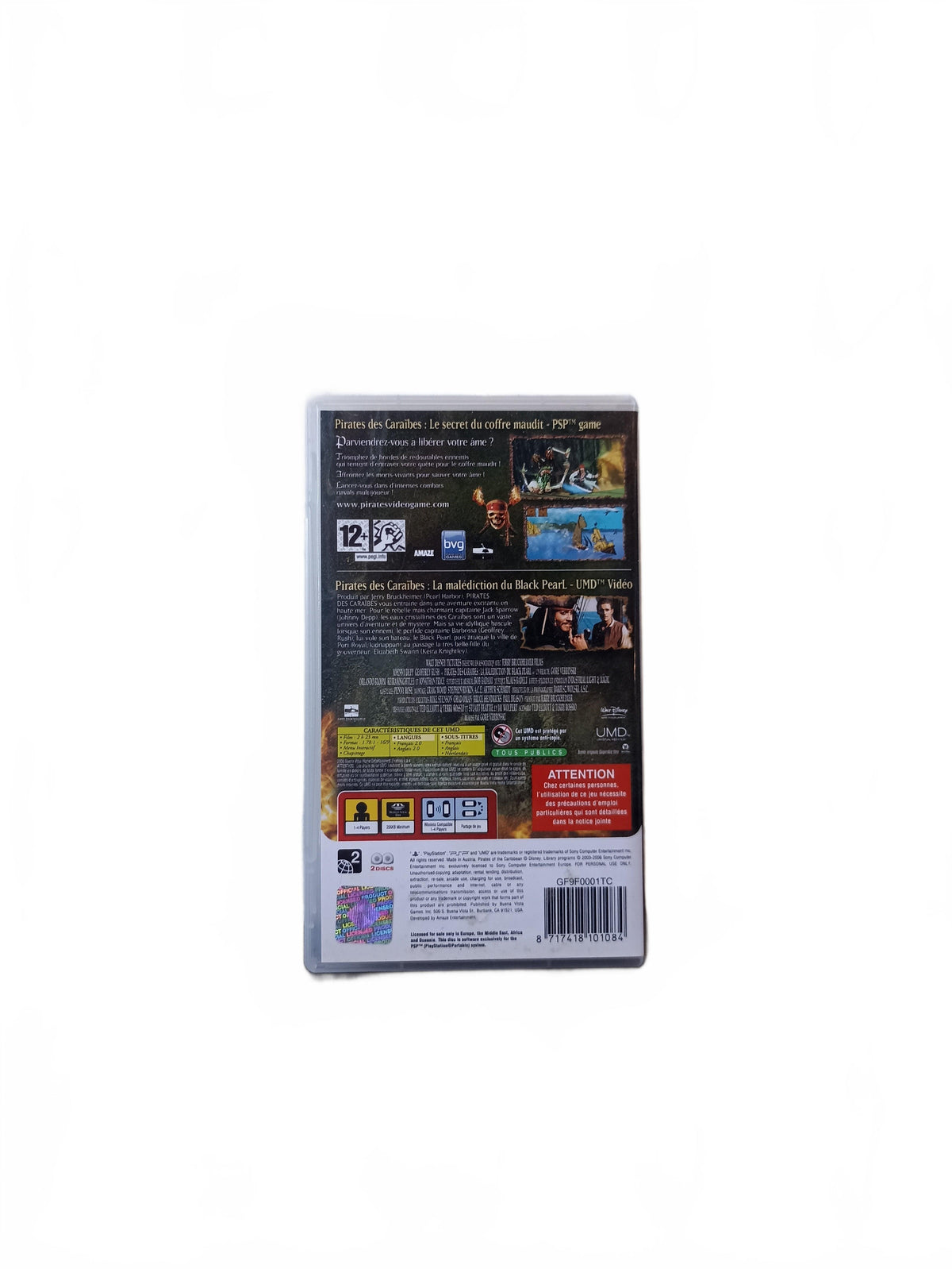 Pirates des Caraibes le Secret du coffre maudit playstation portable