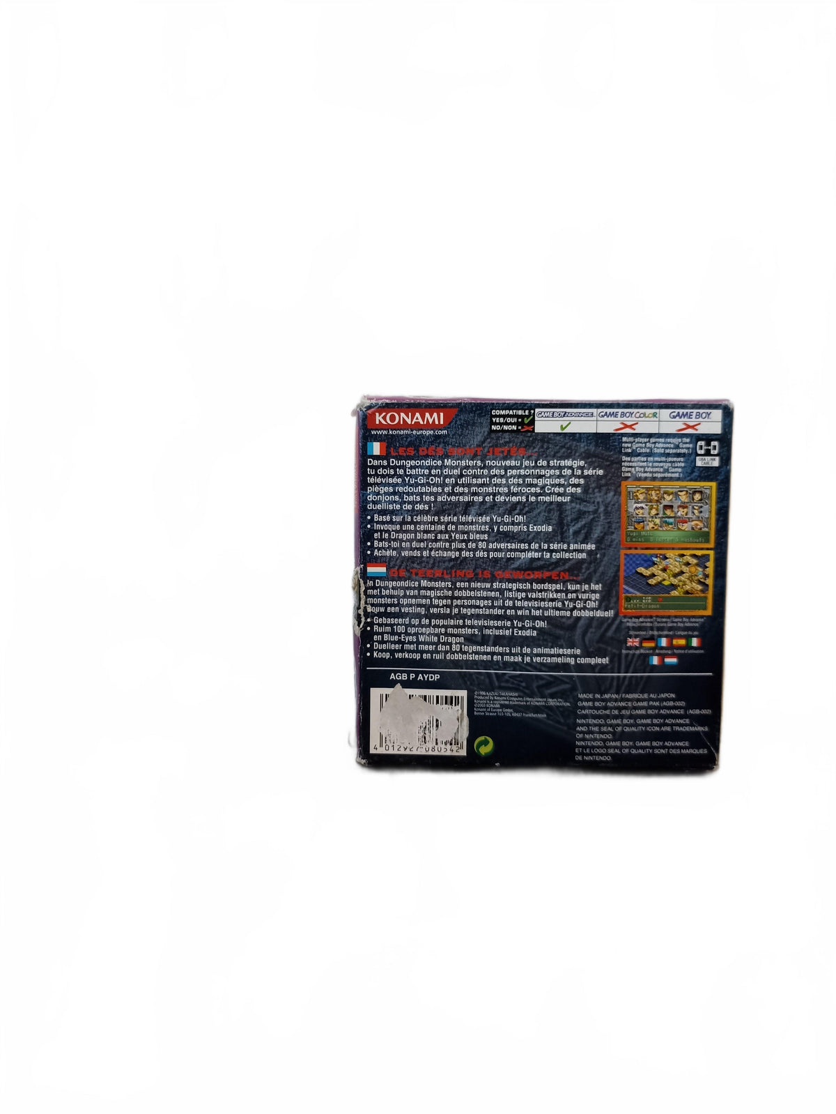 Yu Gi Oh Dungeondice Monsters Game Boy Advance (GBA) complet en boite