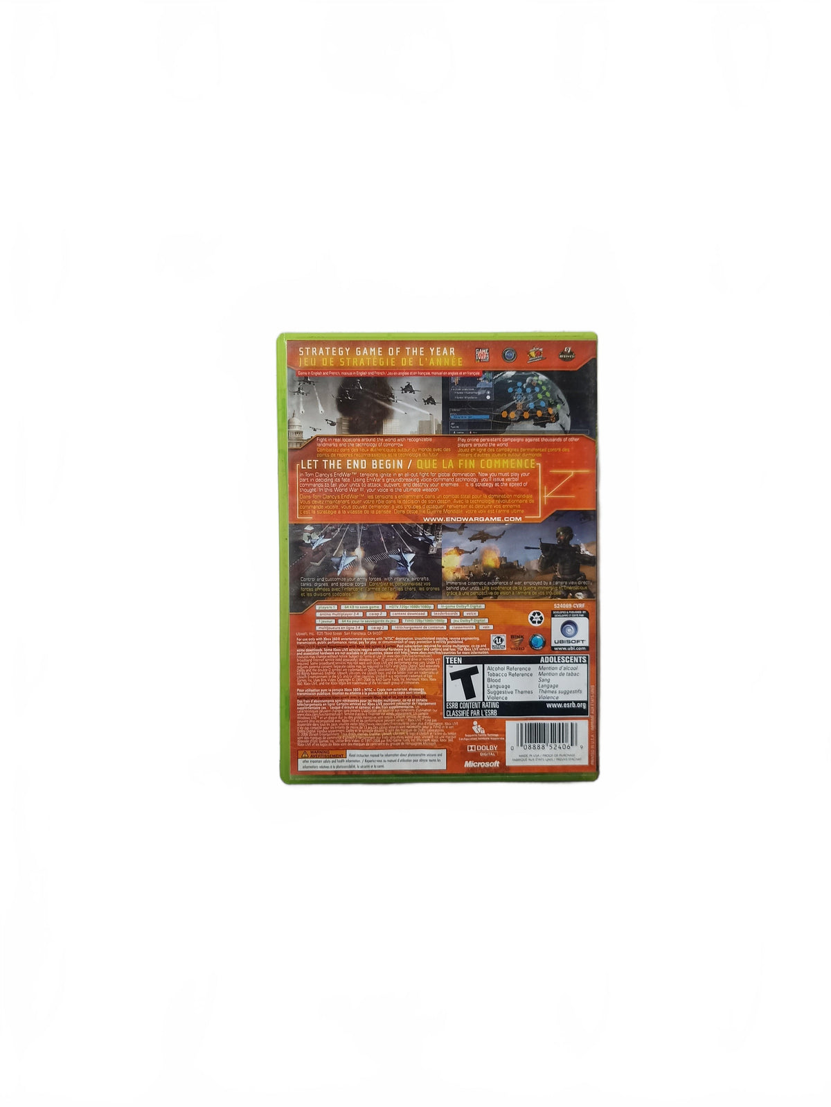 Tom Clancy endwar Xbox 360 Version USA