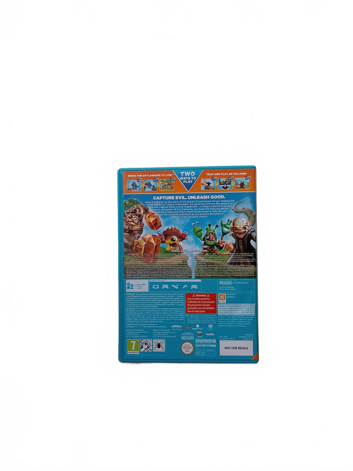 Boite Console Wii U Skylanders Trap Team (Jeu + Accessoire seulement)