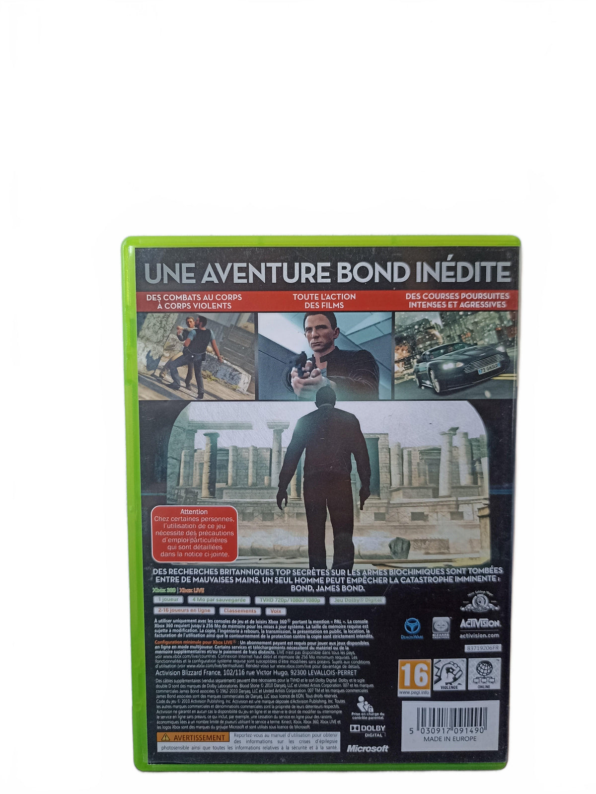 Blood Stone 007 Xbox 360 Complet Version Française
