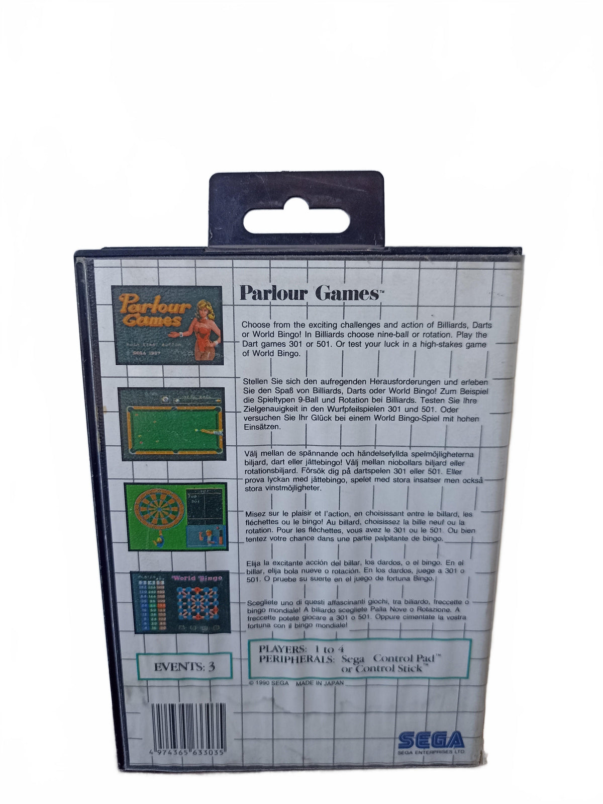 Parlour Games Master System