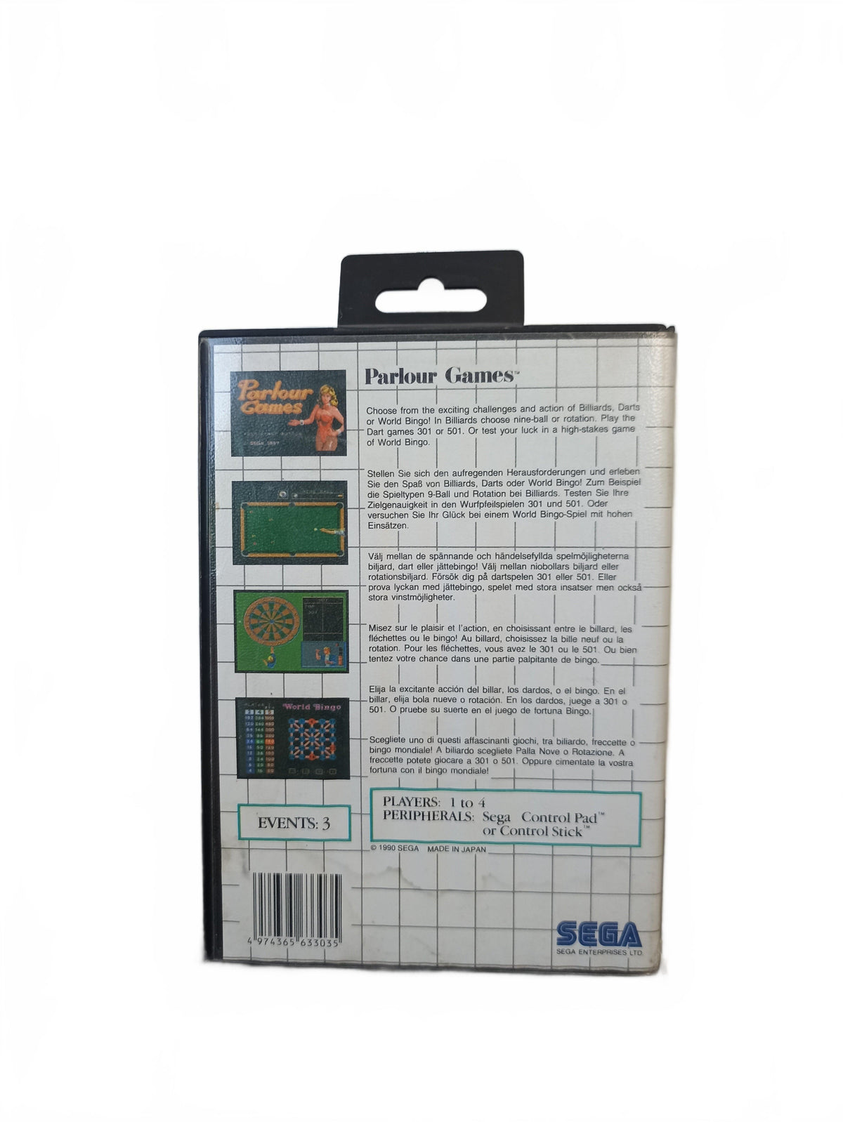 Parlour Games Master System