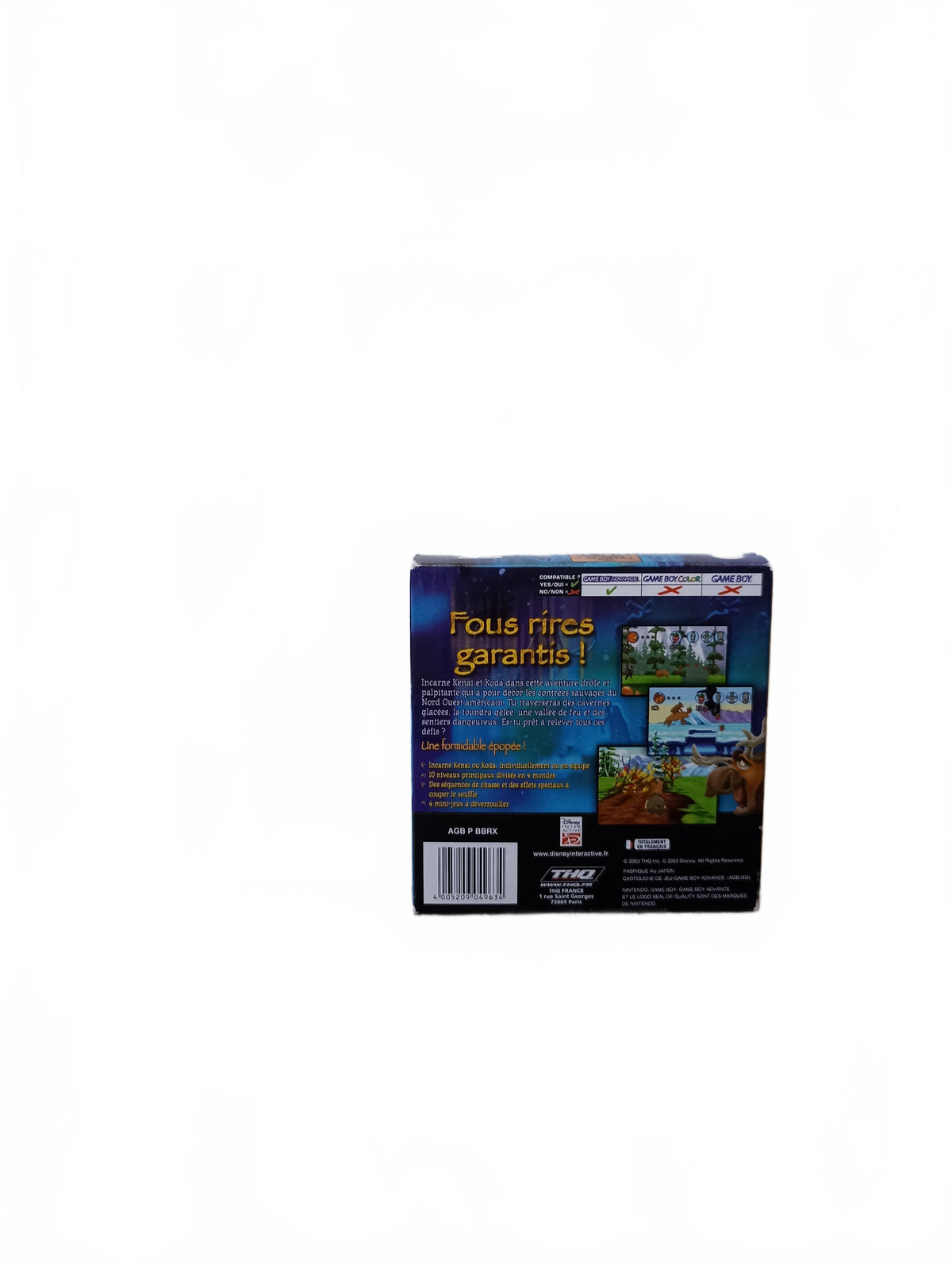 Frère des Ours Game Boy Advance (GBA) complet en boite
