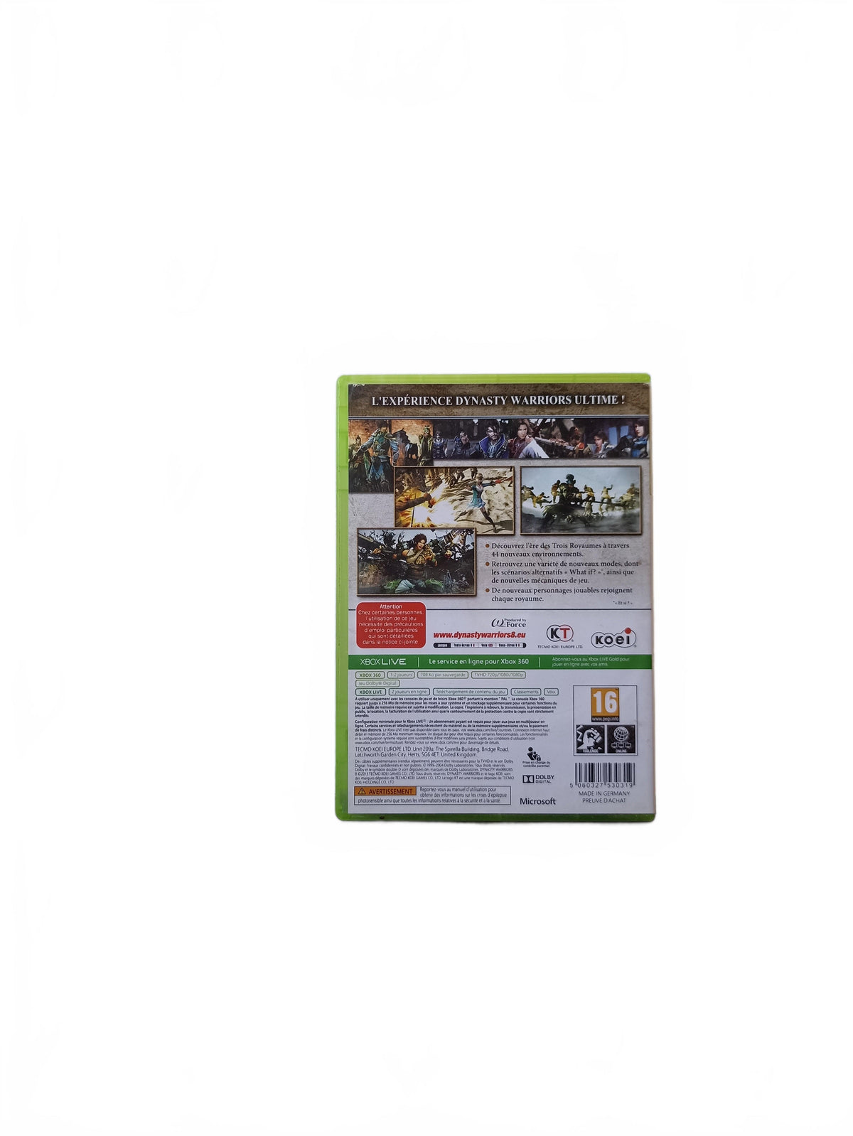 Dynasty Warriors 8 Xbox 360