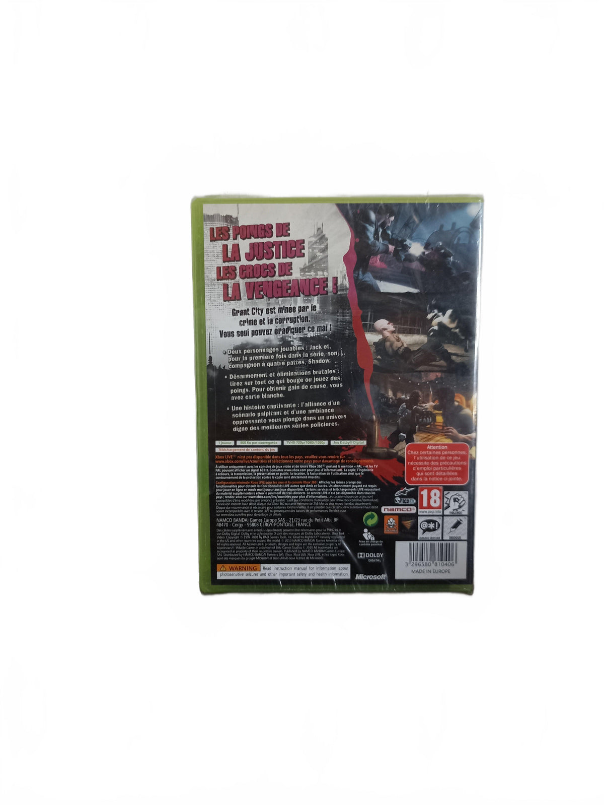 Dead To Rights Retribution Xbox 360 Blister